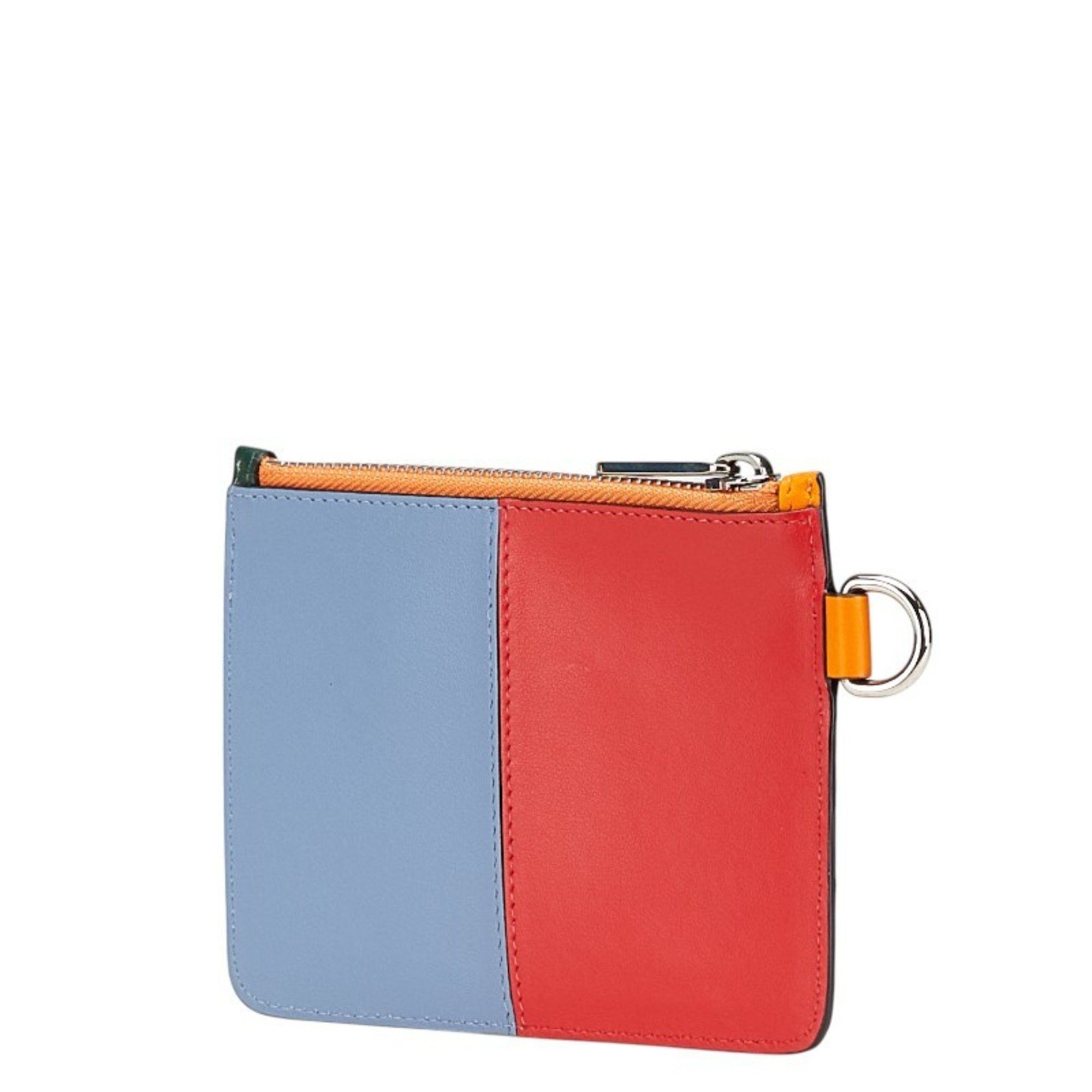 Burberry Burberry logo wallet/coin case in orange multicolored leather for women. Size ONE SIZE - 2 Thumbnail