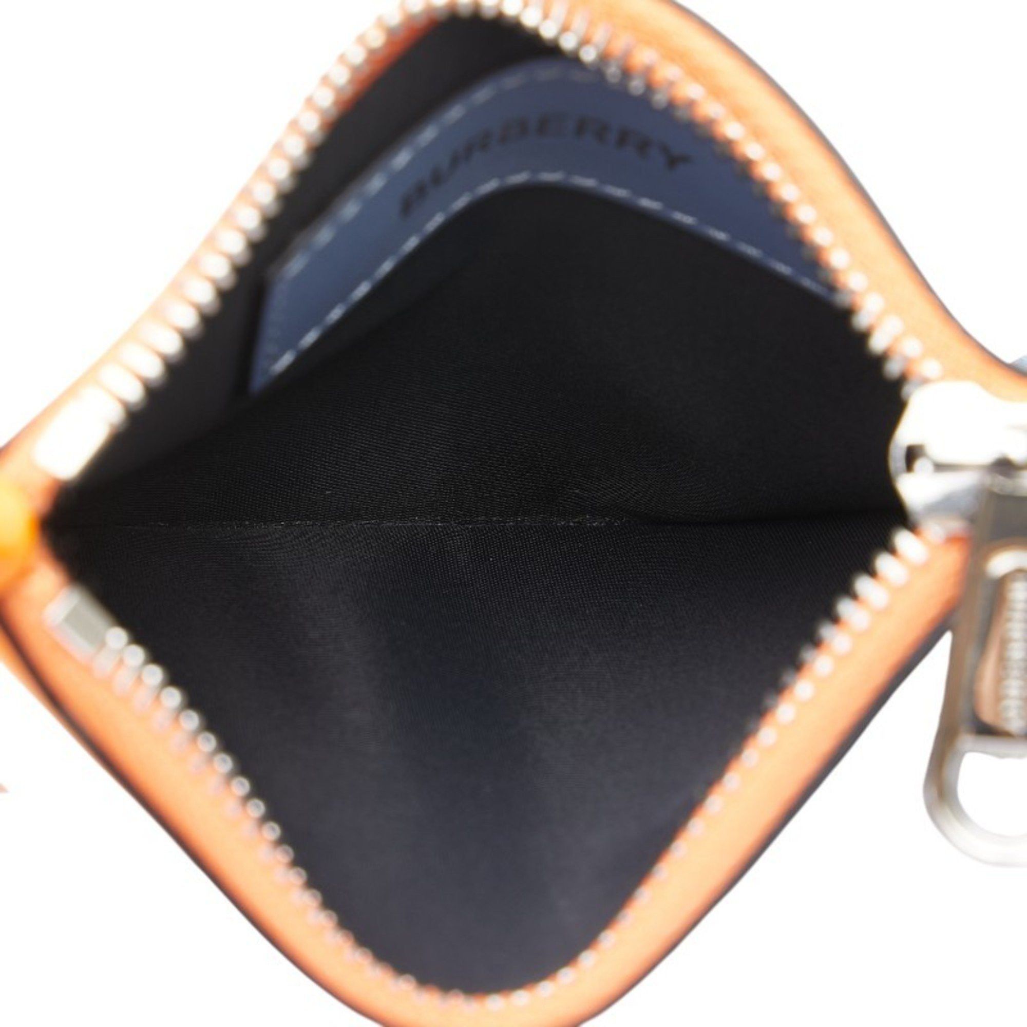 Burberry Burberry logo wallet/coin case in orange multicolored leather for women. Size ONE SIZE - 6 Thumbnail