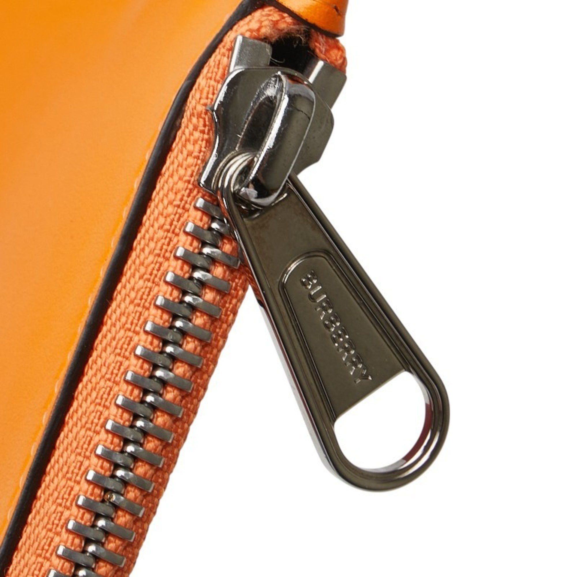 Burberry Burberry logo wallet/coin case in orange multicolored leather for women. Size ONE SIZE - 7 Thumbnail