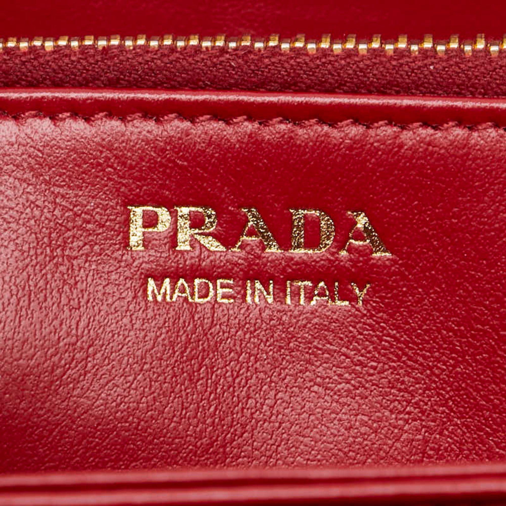 Prada Prada Women's Navy Leather Round Zip Wallet Size ONE SIZE - 9 Thumbnail