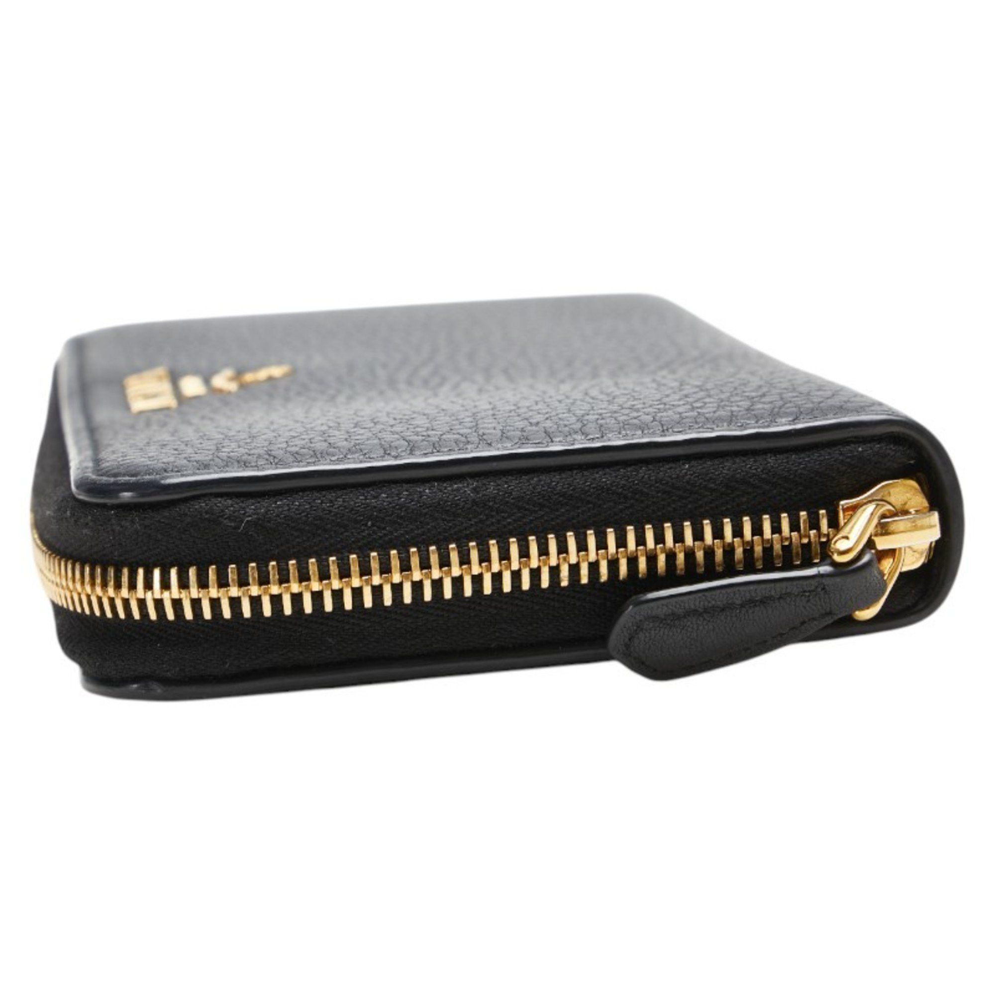 Prada Prada Women's Navy Leather Round Zip Wallet Size ONE SIZE - 5 Thumbnail