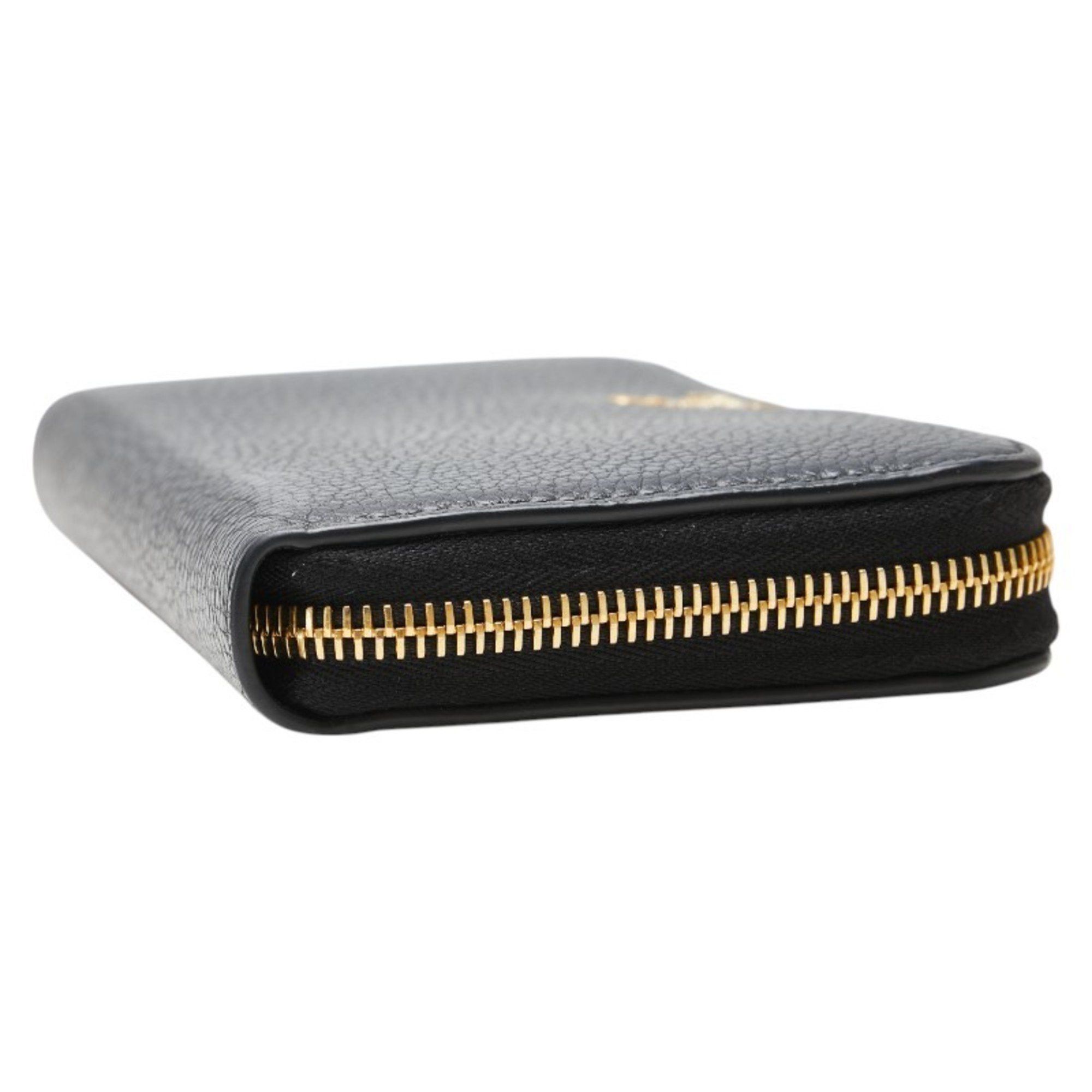 Prada Prada Women's Navy Leather Round Zip Wallet Size ONE SIZE - 6 Thumbnail