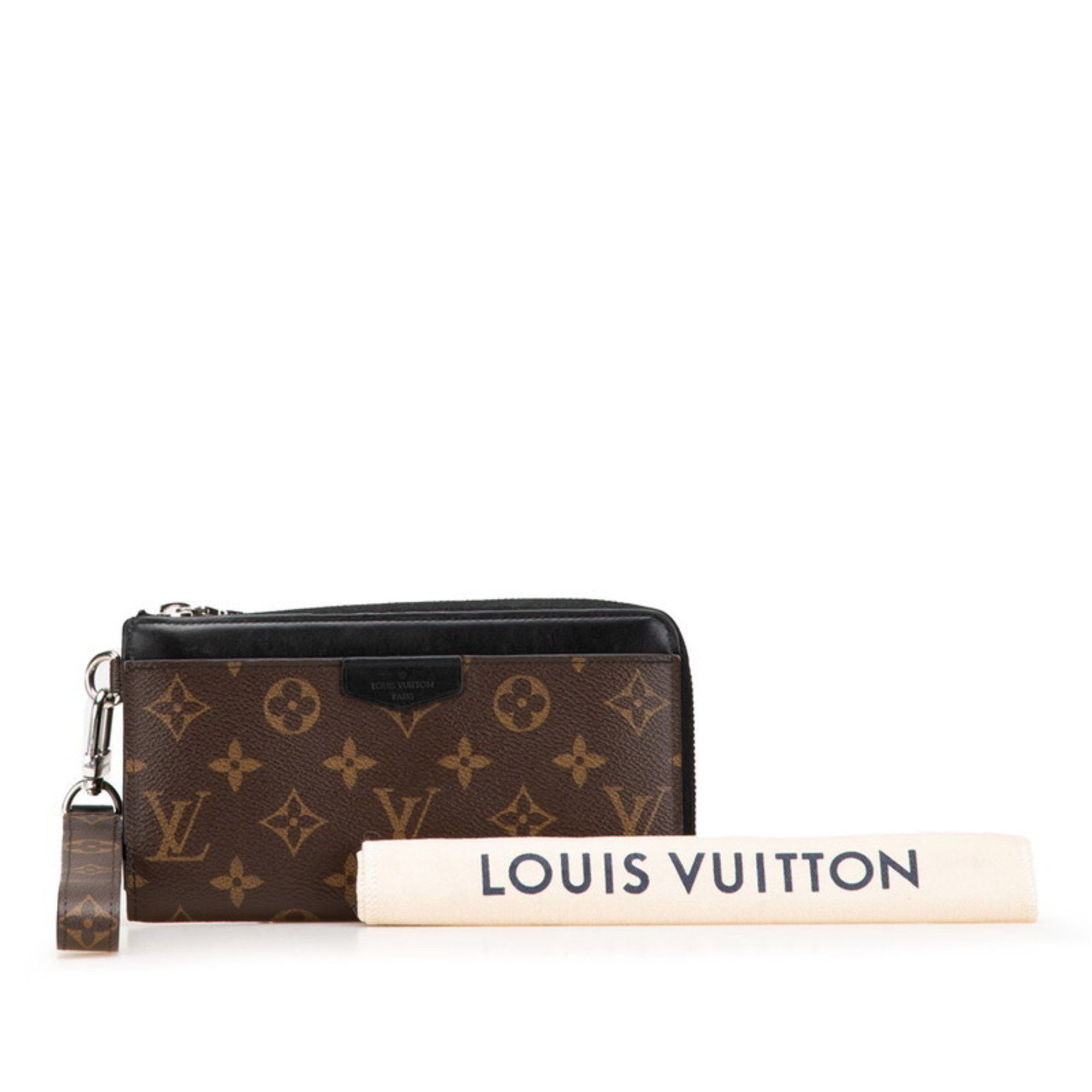 Louis Vuitton Louis Vuitton Monogram Macassar Zippy Dragonne L-shaped Zipper Long Wallet M69407 Brown and Black Leather Women's LOUIS VUITTON Size ONE SIZE - 14 Thumbnail
