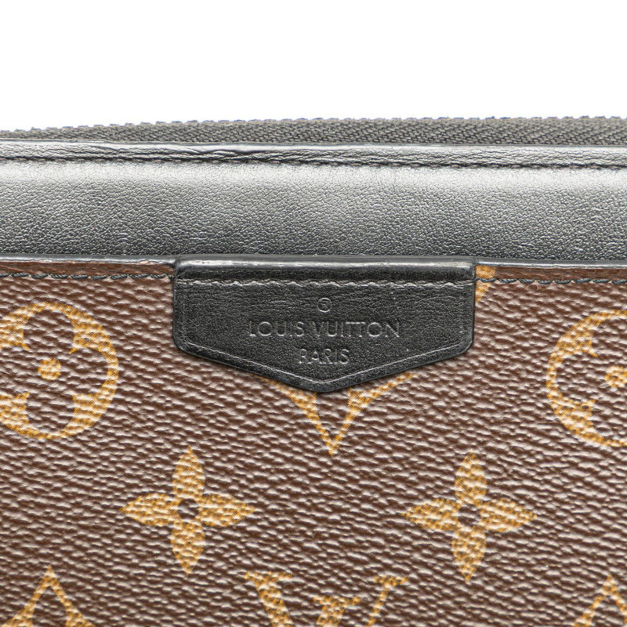Louis Vuitton Louis Vuitton Monogram Macassar Zippy Dragonne L-shaped Zipper Long Wallet M69407 Brown and Black Leather Women's LOUIS VUITTON Size ONE SIZE - 8 Thumbnail