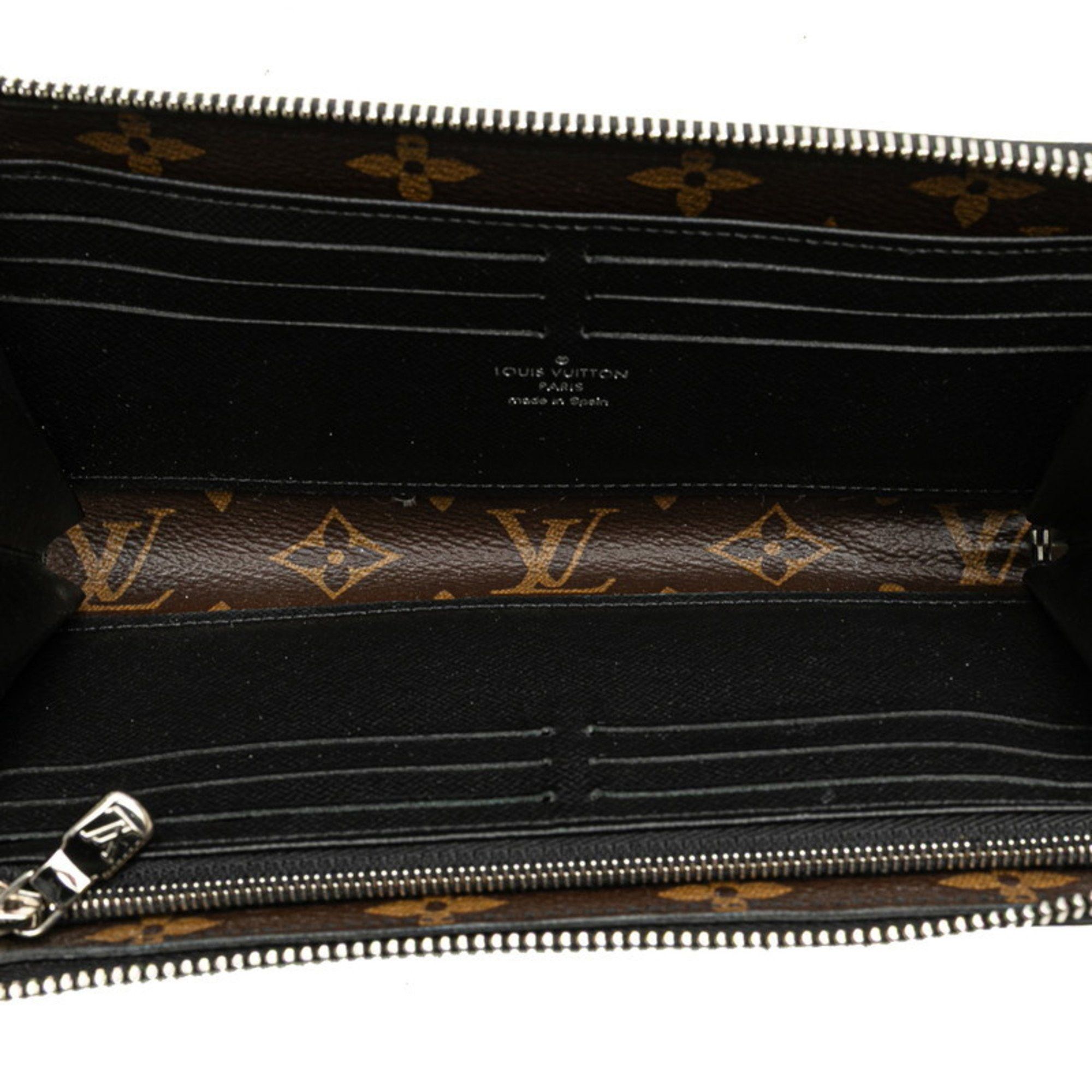 Louis Vuitton Louis Vuitton Monogram Macassar Zippy Dragonne L-shaped Zipper Long Wallet M69407 Brown and Black Leather Women's LOUIS VUITTON Size ONE SIZE - 10 Thumbnail