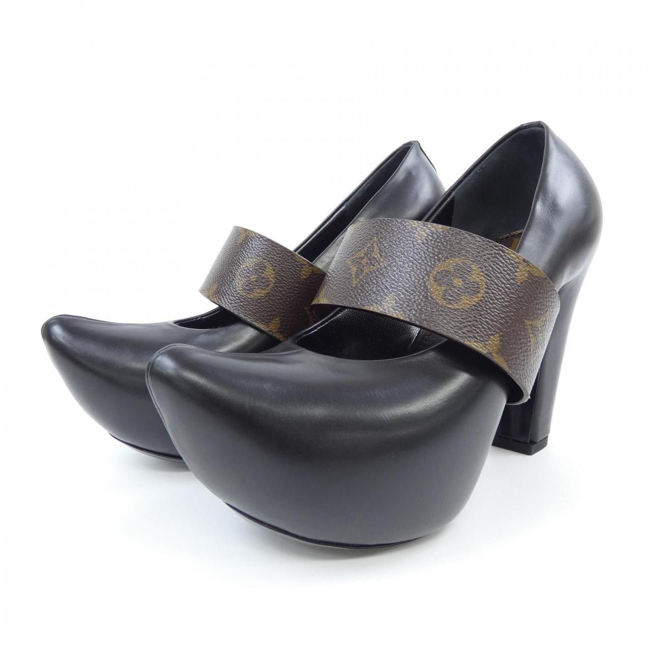 Louis Vuitton Louis Vuitton Louis Vuitton Puffy Line Pumps Leather Shoes DUTY FREE for USA Size ONE SIZE - 3 Thumbnail