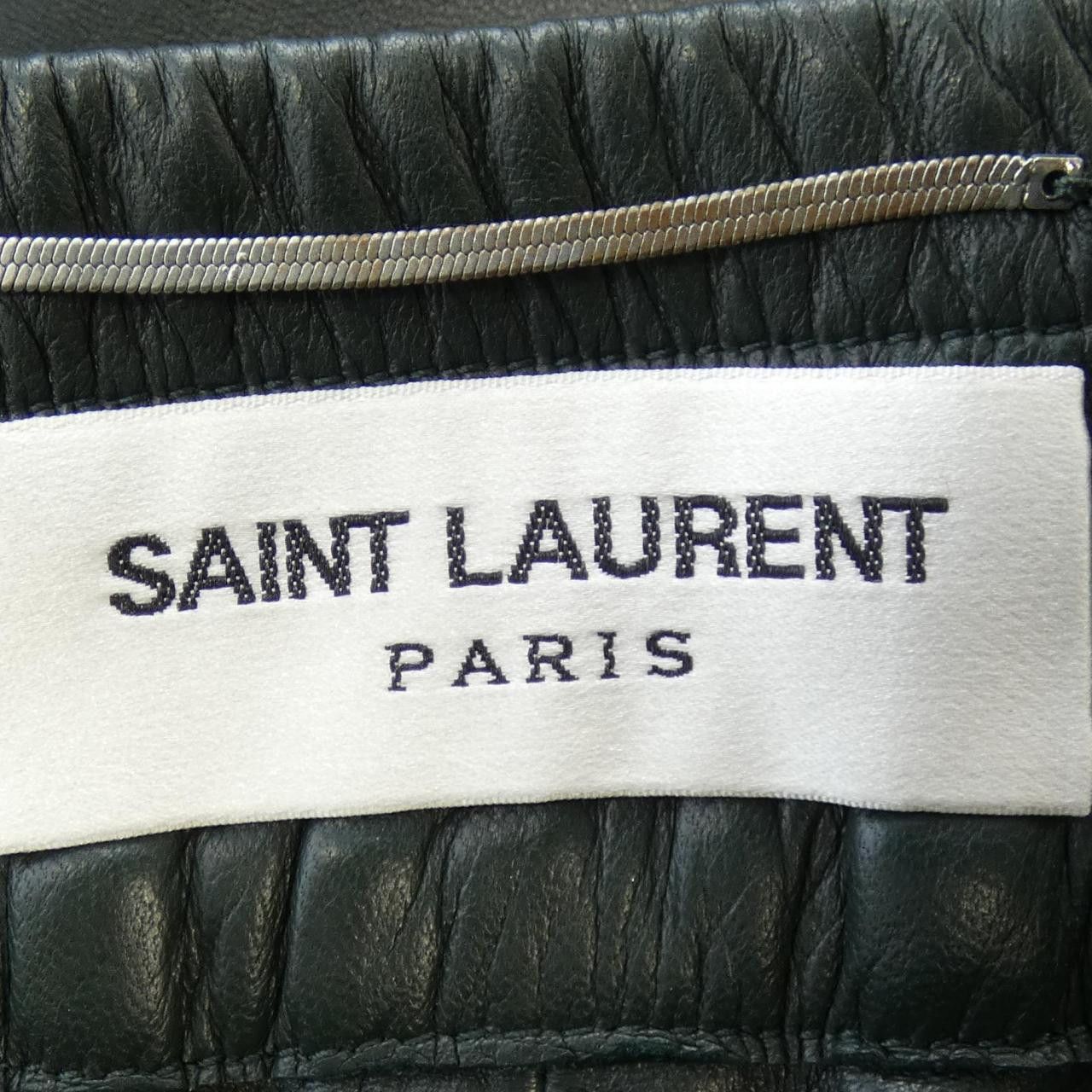 Yves Saint Laurent Yves Saint Laurent Saint Laurent Leather Pants Leather Pants 664566 YCEP2 DUTY FREE for USA Size ONE SIZE - 4 Thumbnail