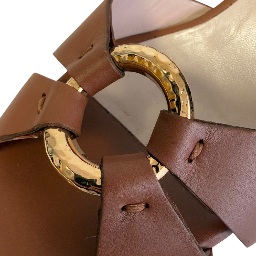 Salvatore Ferragamo Salvatore Ferragamo Salvatore Ferragamo Leather Wedge Sandals Leather Shoes DUTY FREE for USA Size ONE SIZE - 13 Thumbnail