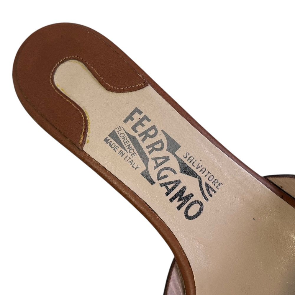 Salvatore Ferragamo Salvatore Ferragamo Salvatore Ferragamo Leather Wedge Sandals Leather Shoes DUTY FREE for USA Size ONE SIZE - 9 Thumbnail
