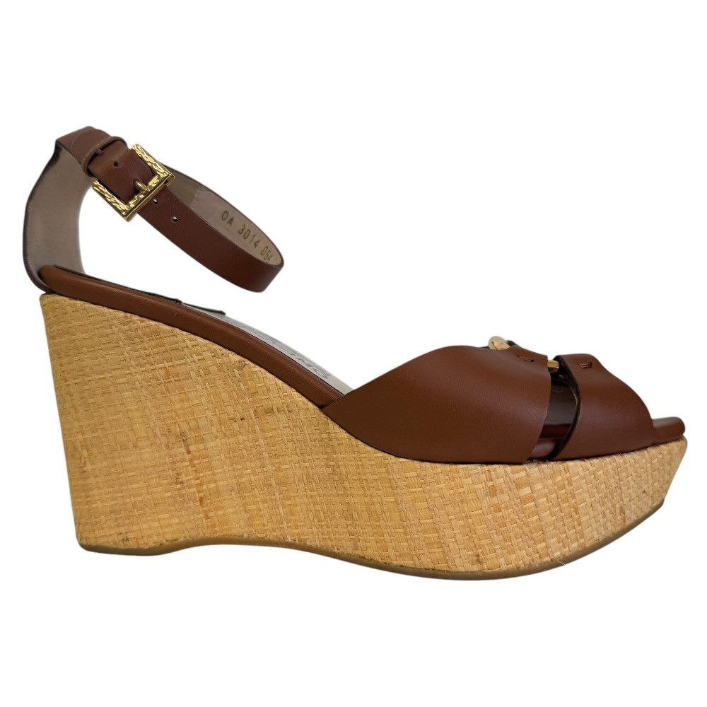 Salvatore Ferragamo Salvatore Ferragamo Salvatore Ferragamo Leather Wedge Sandals Leather Shoes DUTY FREE for USA Size ONE SIZE - 5 Thumbnail