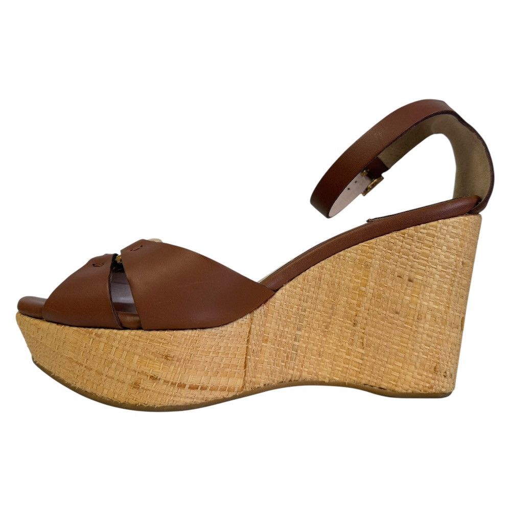 Salvatore Ferragamo Salvatore Ferragamo Salvatore Ferragamo Leather Wedge Sandals Leather Shoes DUTY FREE for USA Size ONE SIZE - 4 Thumbnail