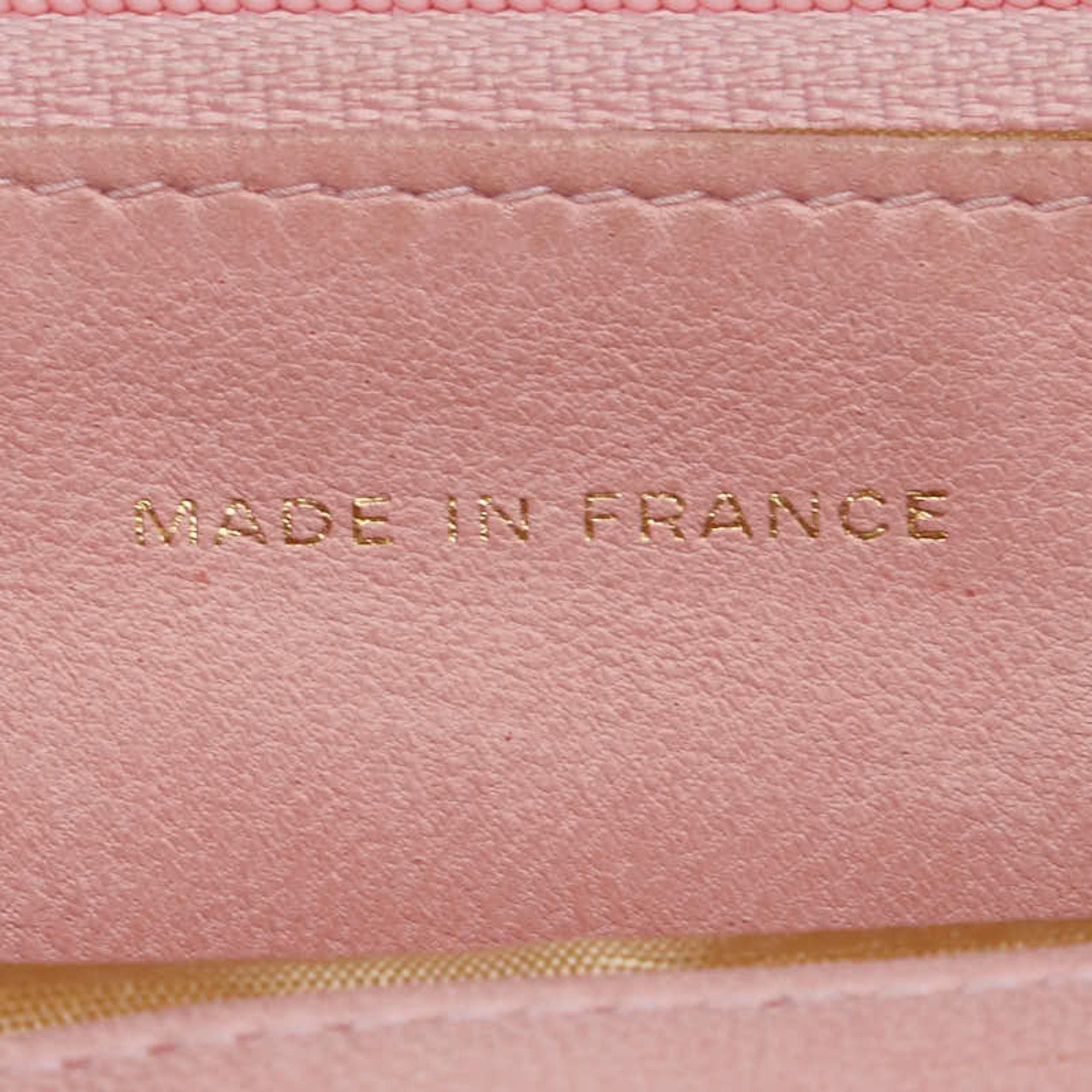 Chanel CHANEL Coco Mark Chain Shoulder Wallet in Pink Caviar Skin for Women Size ONE SIZE - 17 Thumbnail