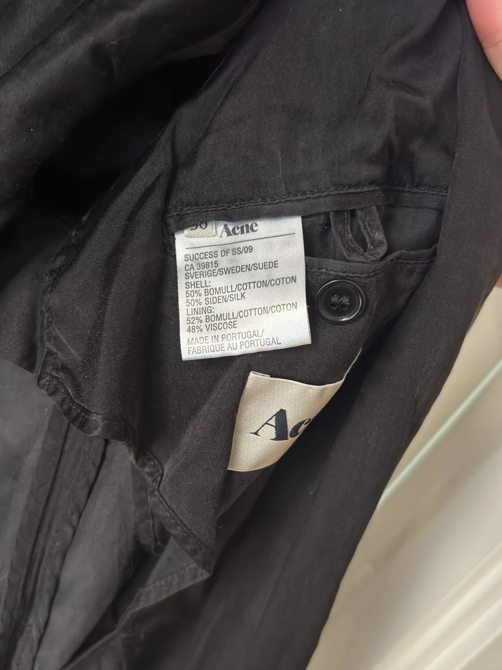Acne Studios Acne Studios SUCCESS DF SS 09 Blazer Size XS / US 0-2 / IT 36-38 - 3 Thumbnail