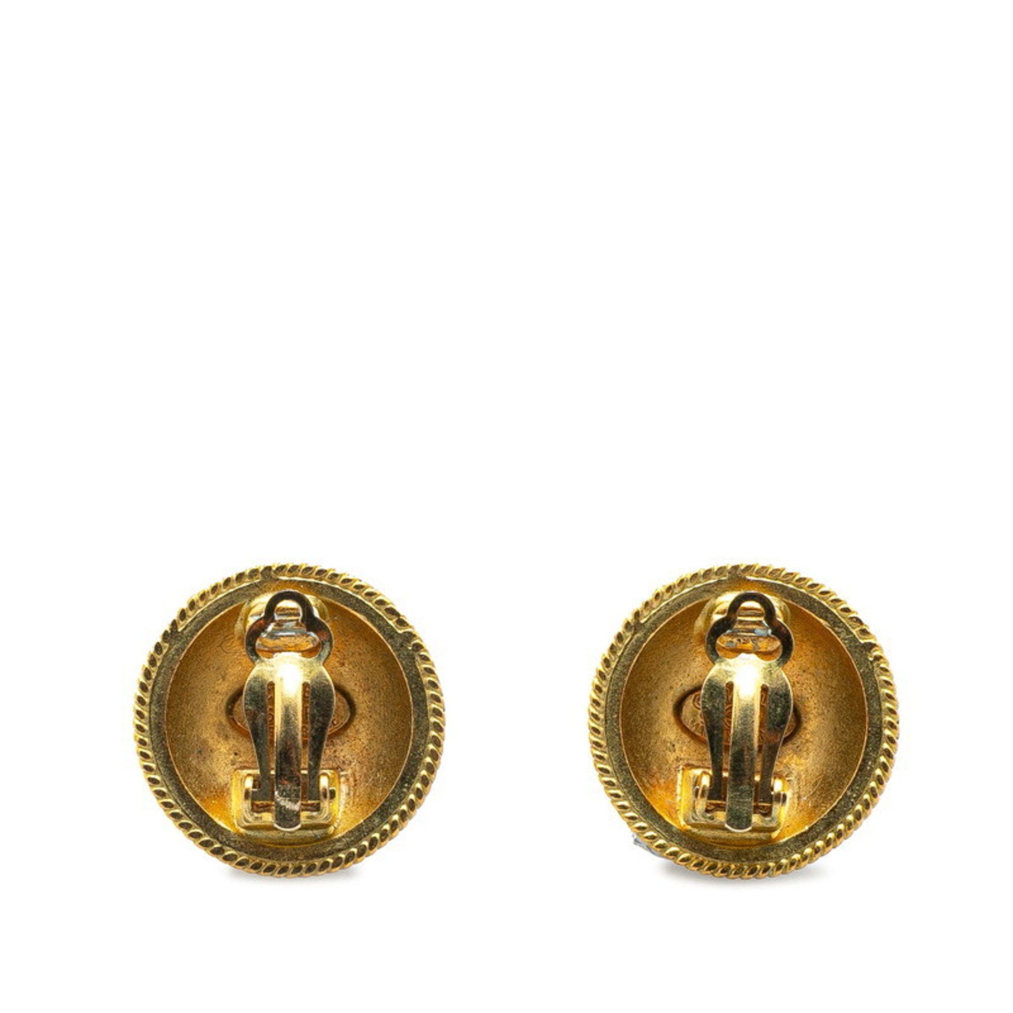 Chanel Vintage Chanel Coco Mark Earrings, Gold Plated, Women's, CHANEL Size ONE SIZE - 2 Thumbnail