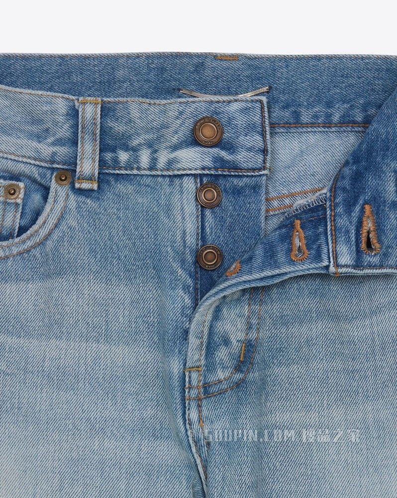 Saint Laurent Paris slim-fit jeans in light fall blue denim Size US 30 / EU 46 - 3 Thumbnail