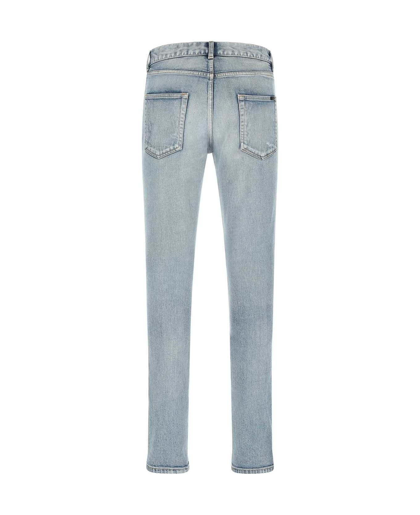 Saint Laurent Paris skinny-fit jeans in santa monica blue denim Size US 28 / EU 44 - 2 Thumbnail