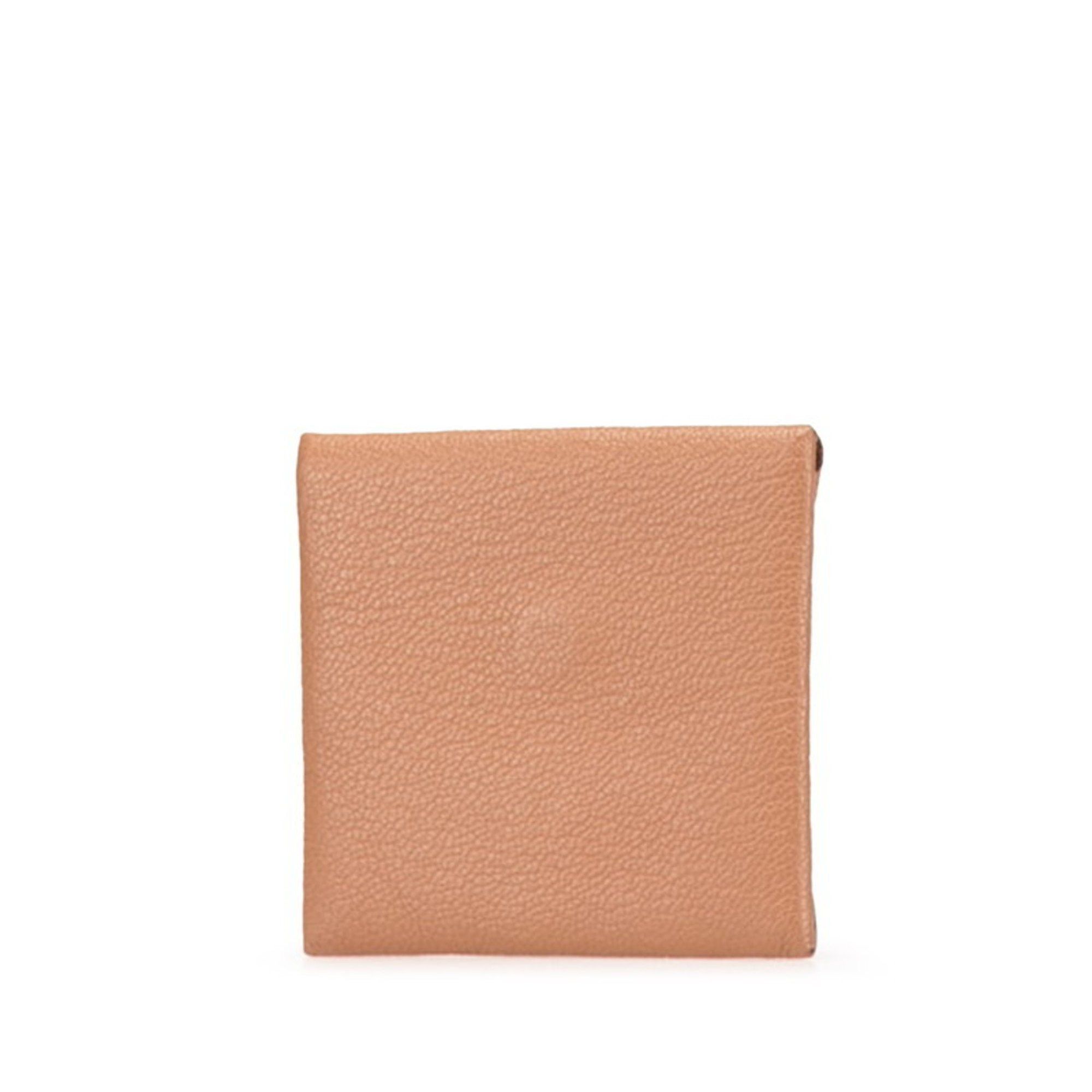 Hermes Hermès Bastia Wallet/Coin Purse Brown Epsom Leather Women's HERMES Size ONE SIZE - 2 Thumbnail