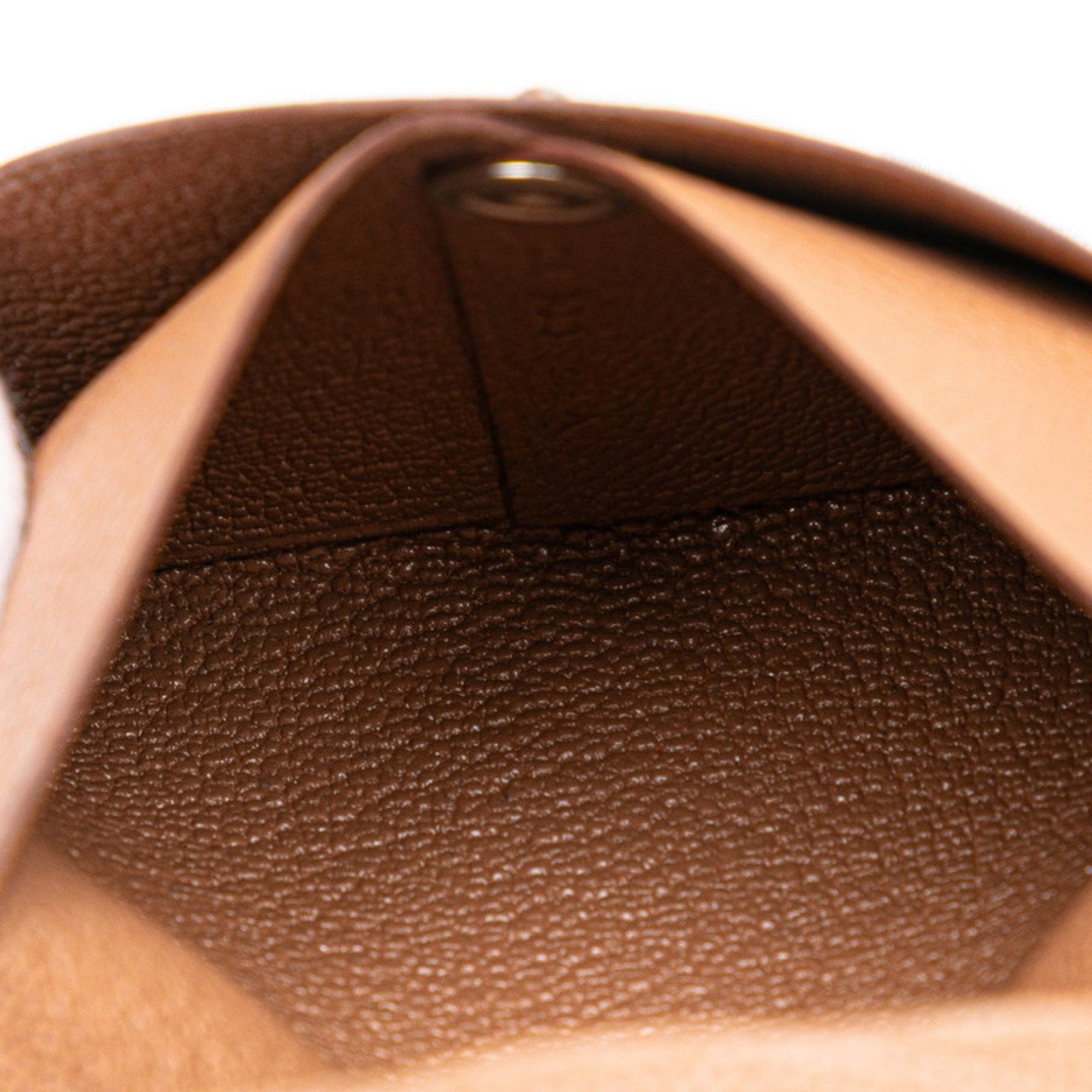 Hermes Hermès Bastia Wallet/Coin Purse Brown Epsom Leather Women's HERMES Size ONE SIZE - 6 Thumbnail