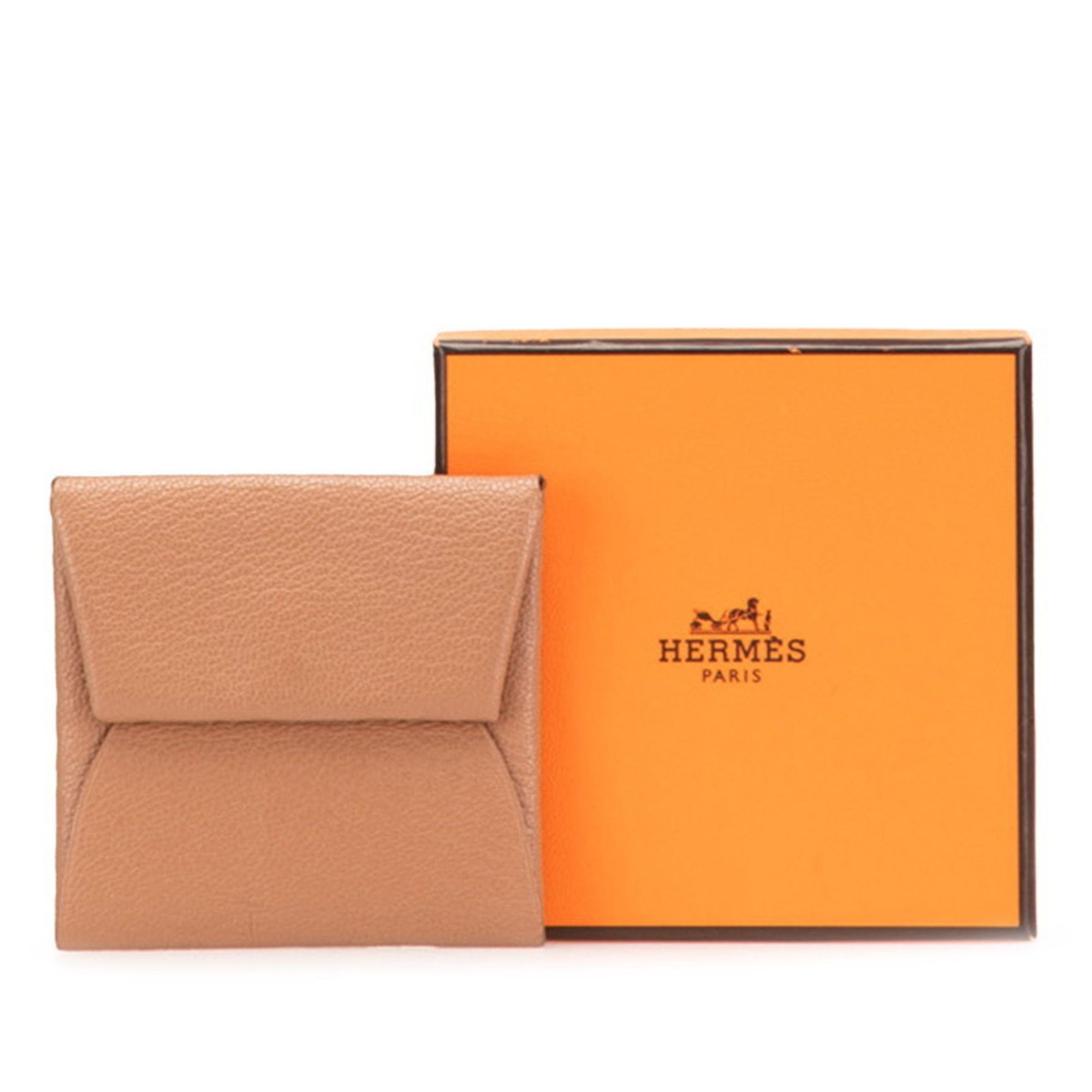 Hermes Hermès Bastia Wallet/Coin Purse Brown Epsom Leather Women's HERMES Size ONE SIZE - 9 Thumbnail