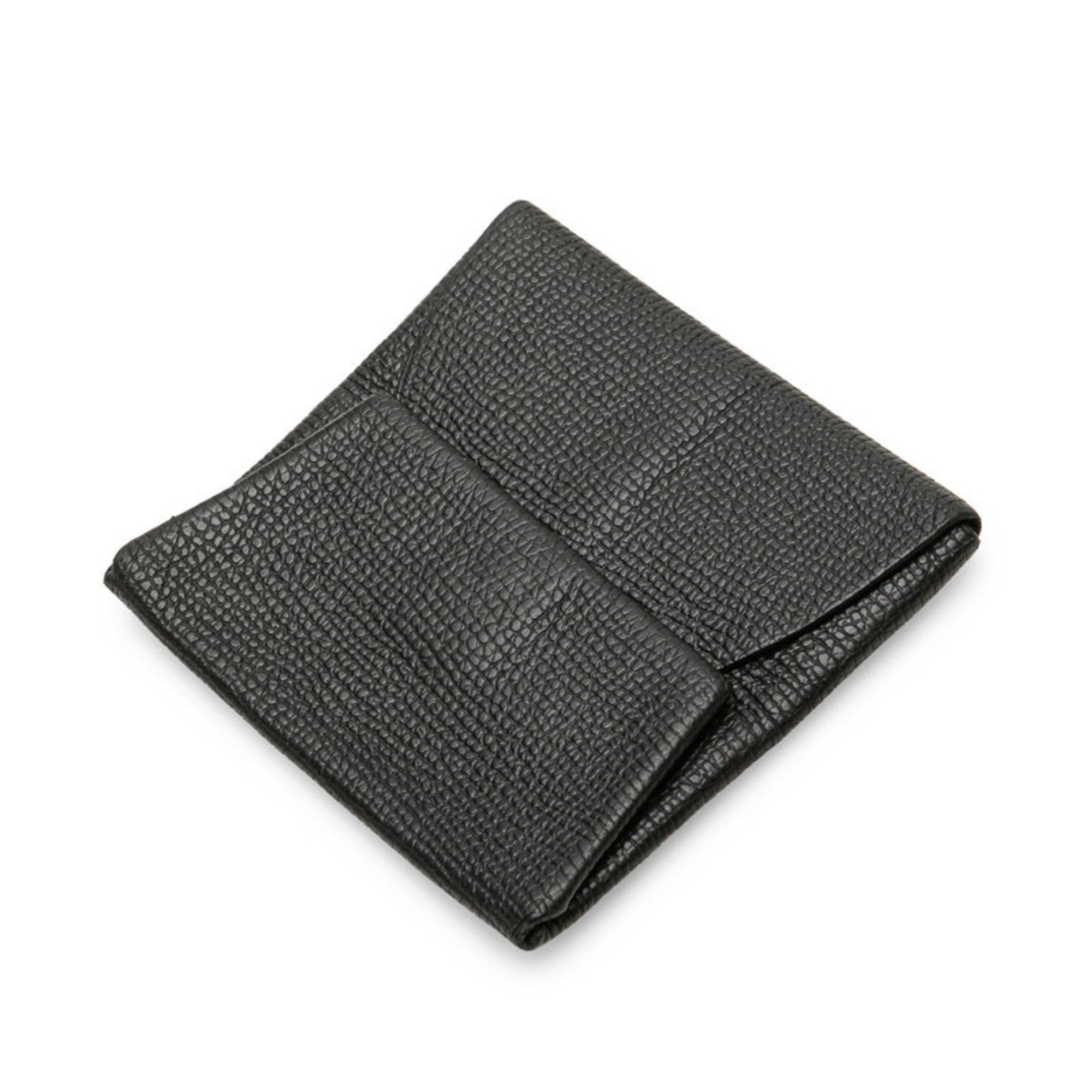 Hermes Hermès Bastia Wallet/Coin Purse Black Epsom Leather Women's HERMES Size ONE SIZE - 4 Thumbnail