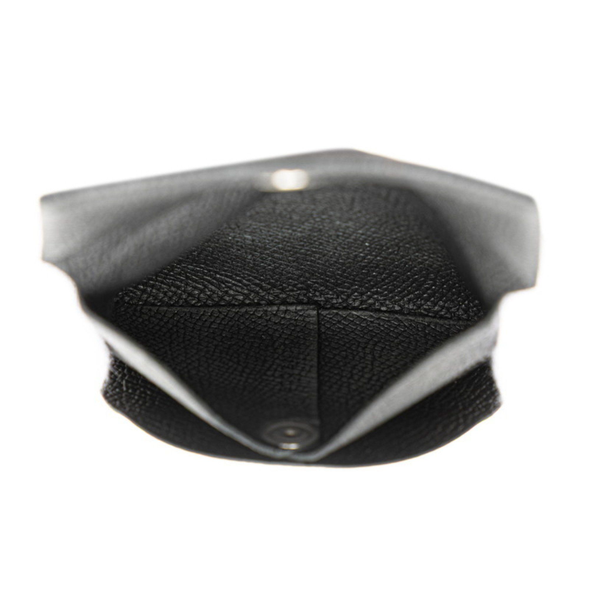 Hermes Hermès Bastia Wallet/Coin Purse Black Epsom Leather Women's HERMES Size ONE SIZE - 6 Thumbnail