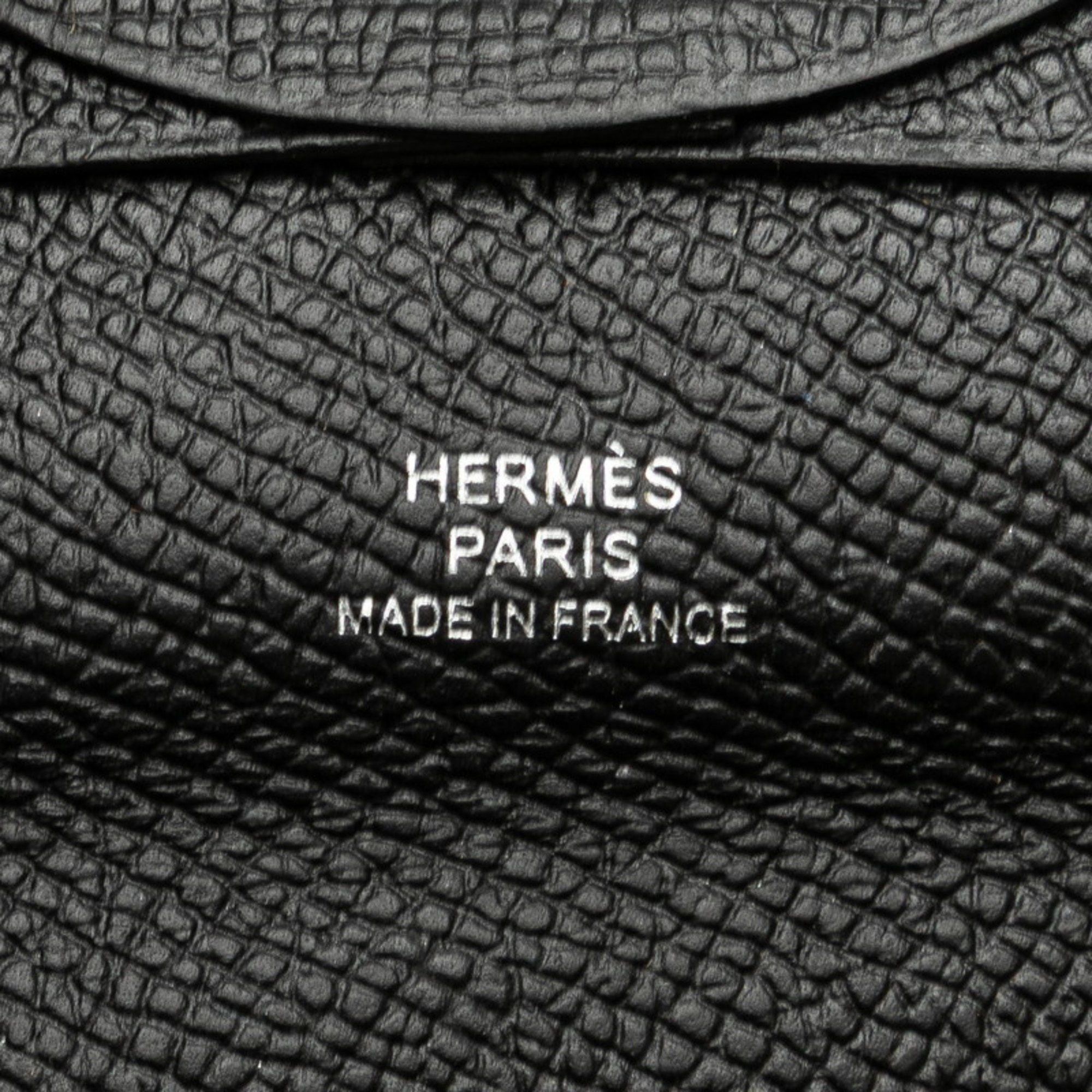 Hermes Hermès Bastia Wallet/Coin Purse Black Epsom Leather Women's HERMES Size ONE SIZE - 7 Thumbnail