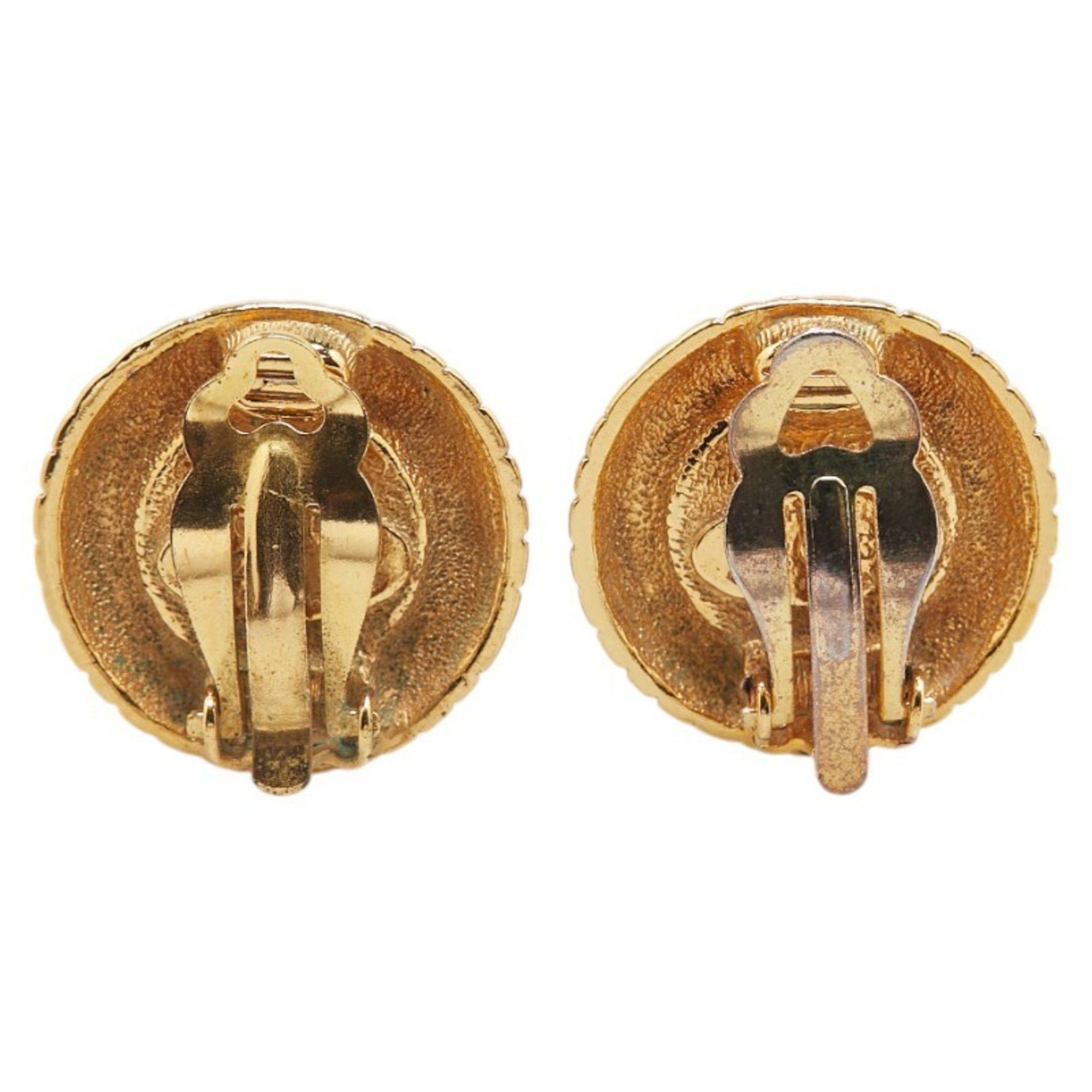 Chanel CHANEL Vintage Earrings, Gold Plated, Women's Size ONE SIZE - 3 Thumbnail