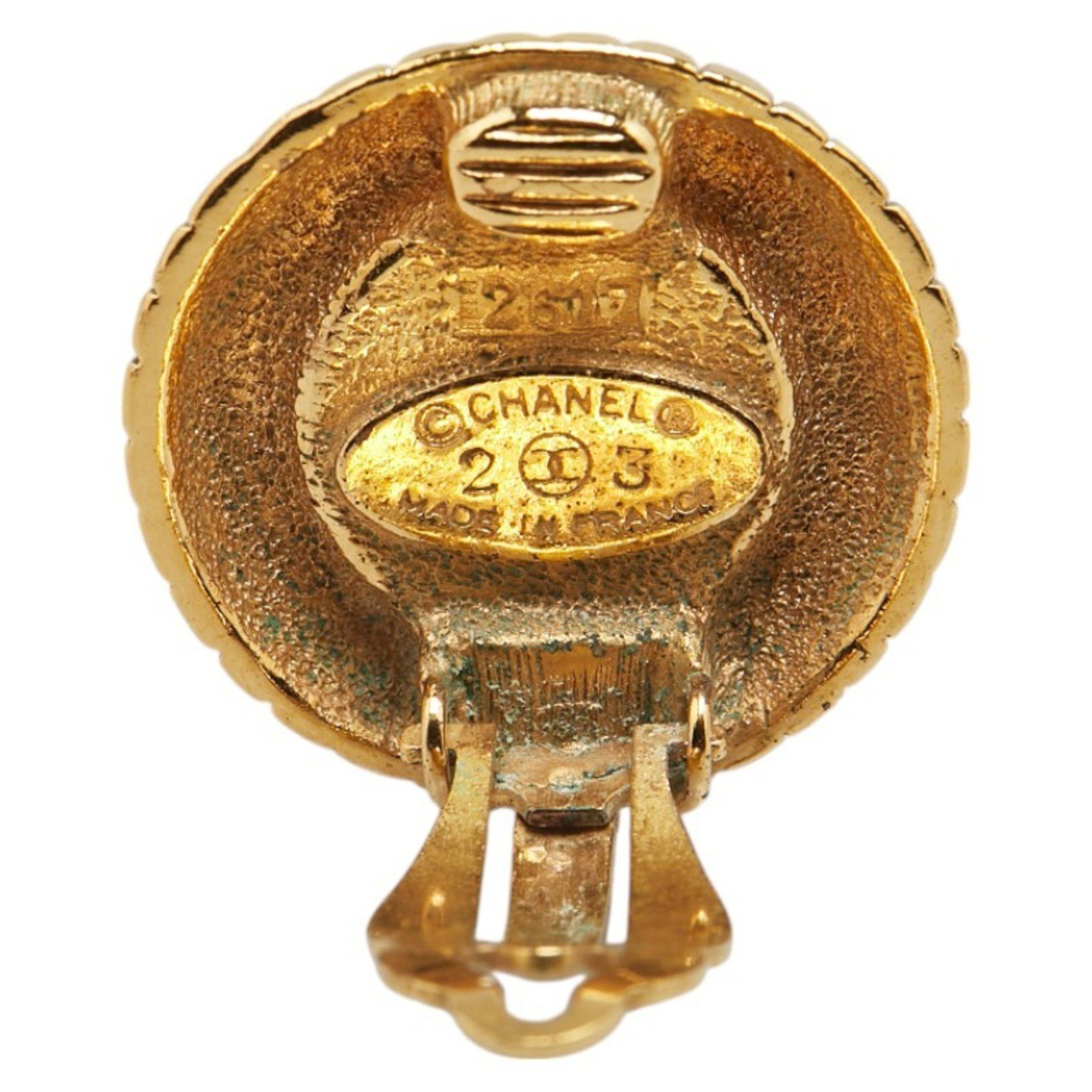 Chanel CHANEL Vintage Earrings, Gold Plated, Women's Size ONE SIZE - 4 Thumbnail