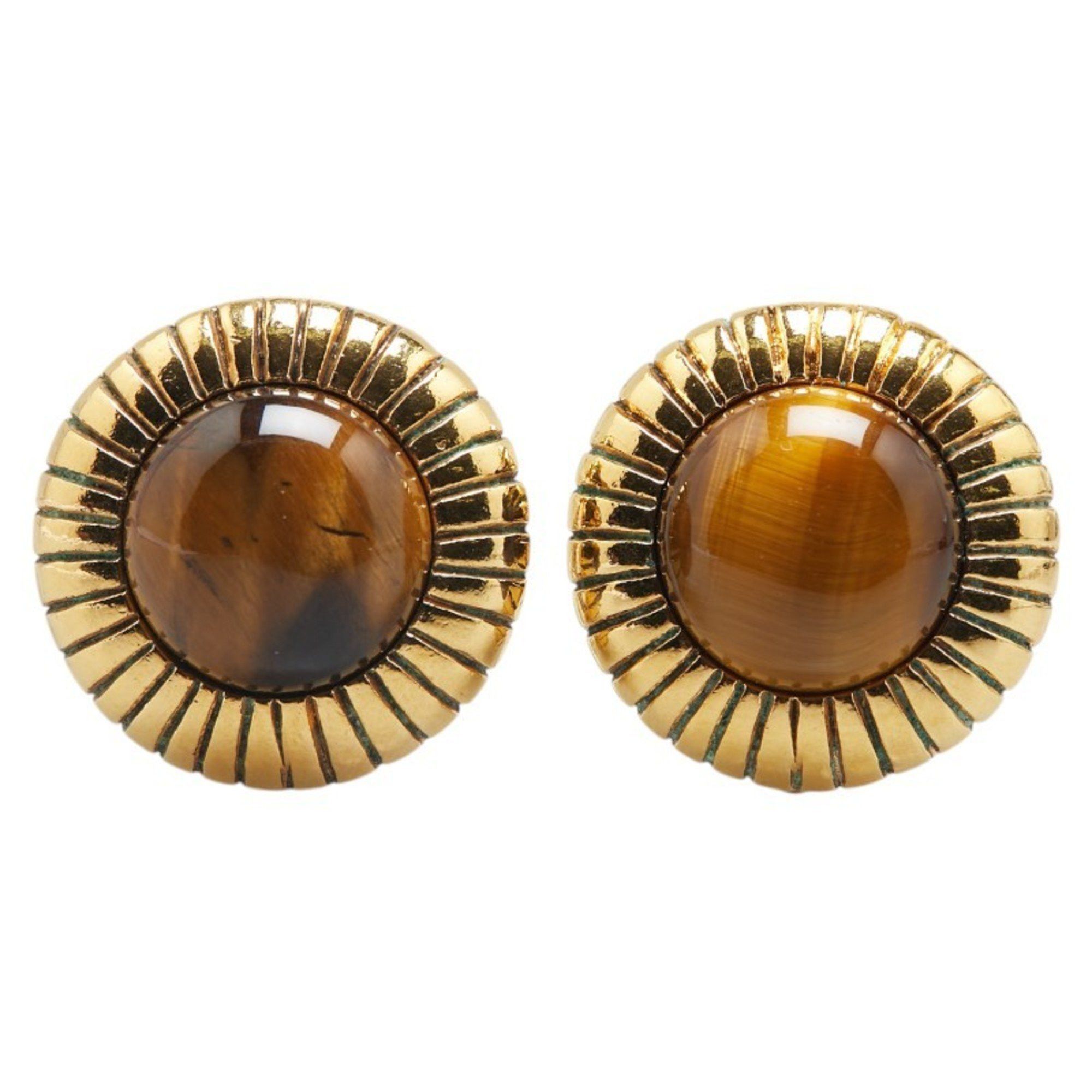 Chanel CHANEL Vintage Earrings, Gold Plated, Women's Size ONE SIZE - 2 Thumbnail