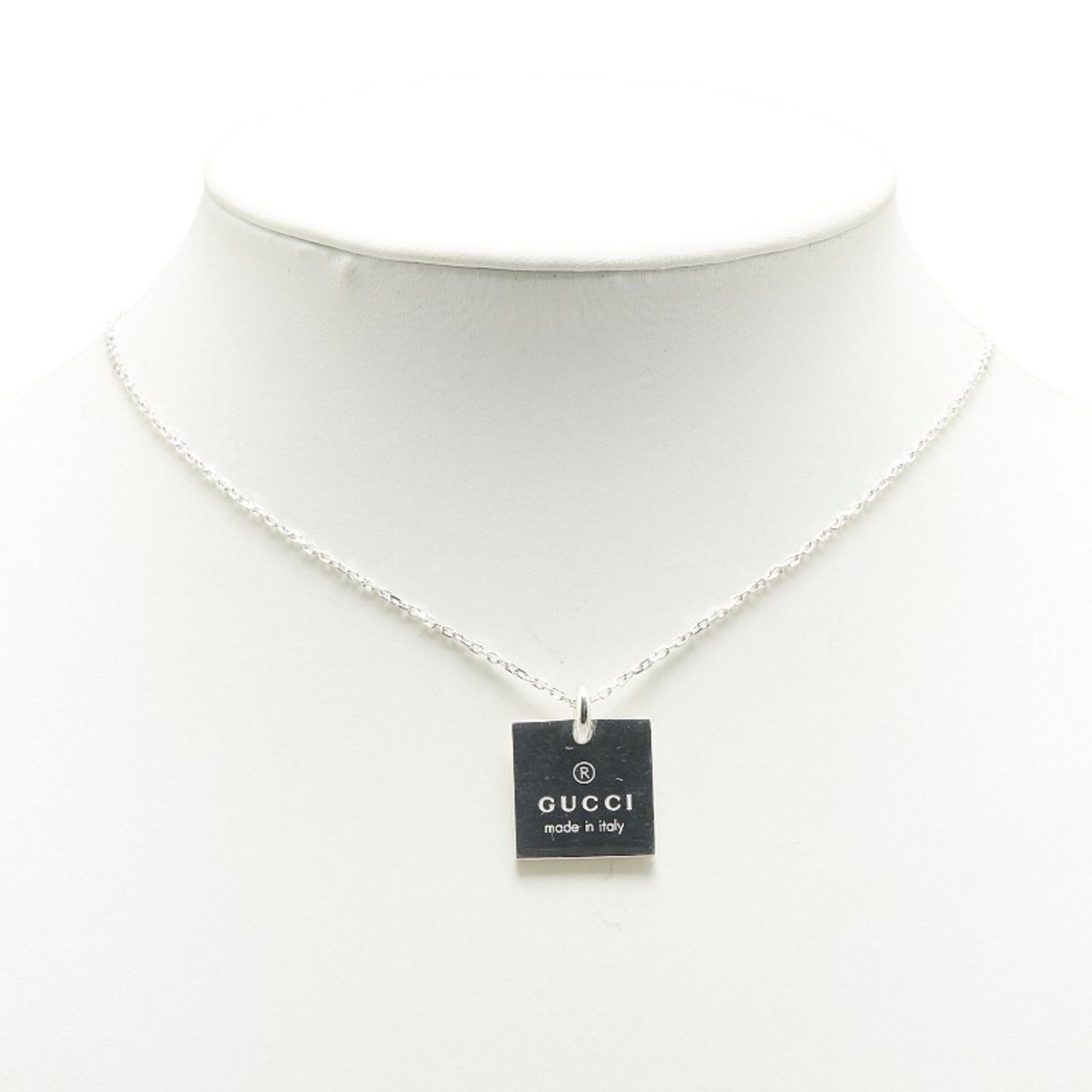 Gucci Gucci Square Plate Necklace SV925 Silver Women's GUCCI Size ONE SIZE - 7 Thumbnail