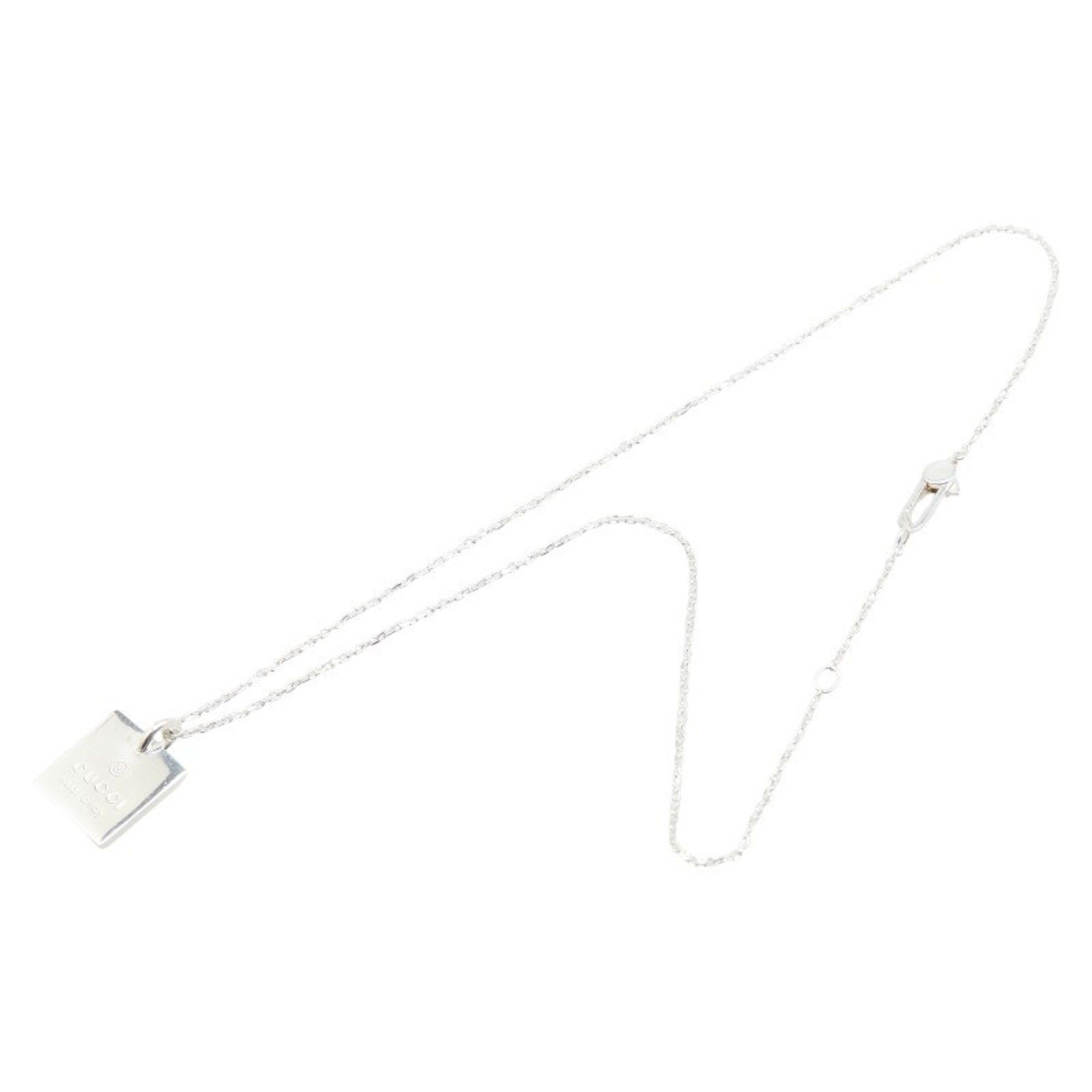 Gucci Gucci Square Plate Necklace SV925 Silver Women's GUCCI Size ONE SIZE - 4 Thumbnail