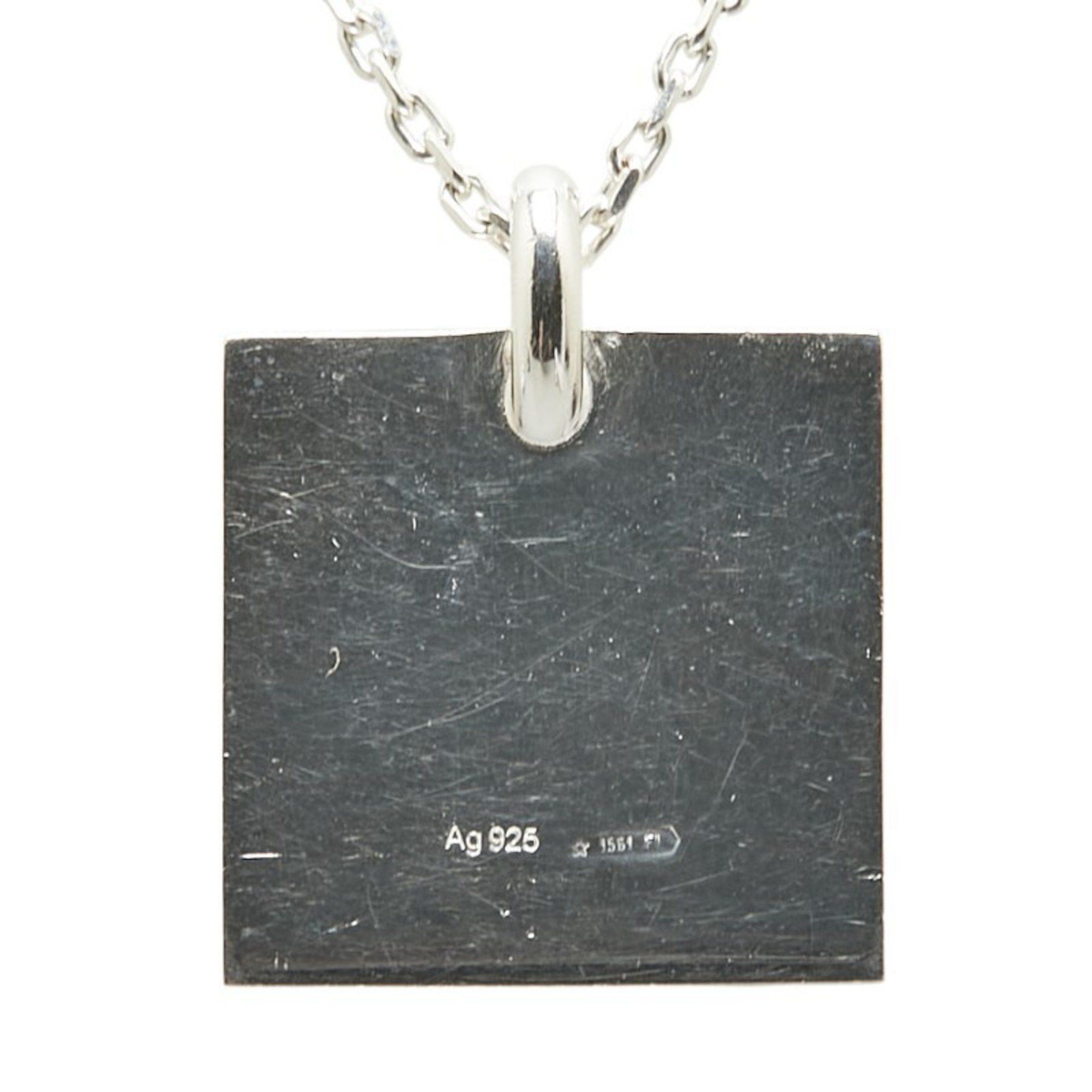 Gucci Gucci Square Plate Necklace SV925 Silver Women's GUCCI Size ONE SIZE - 3 Thumbnail