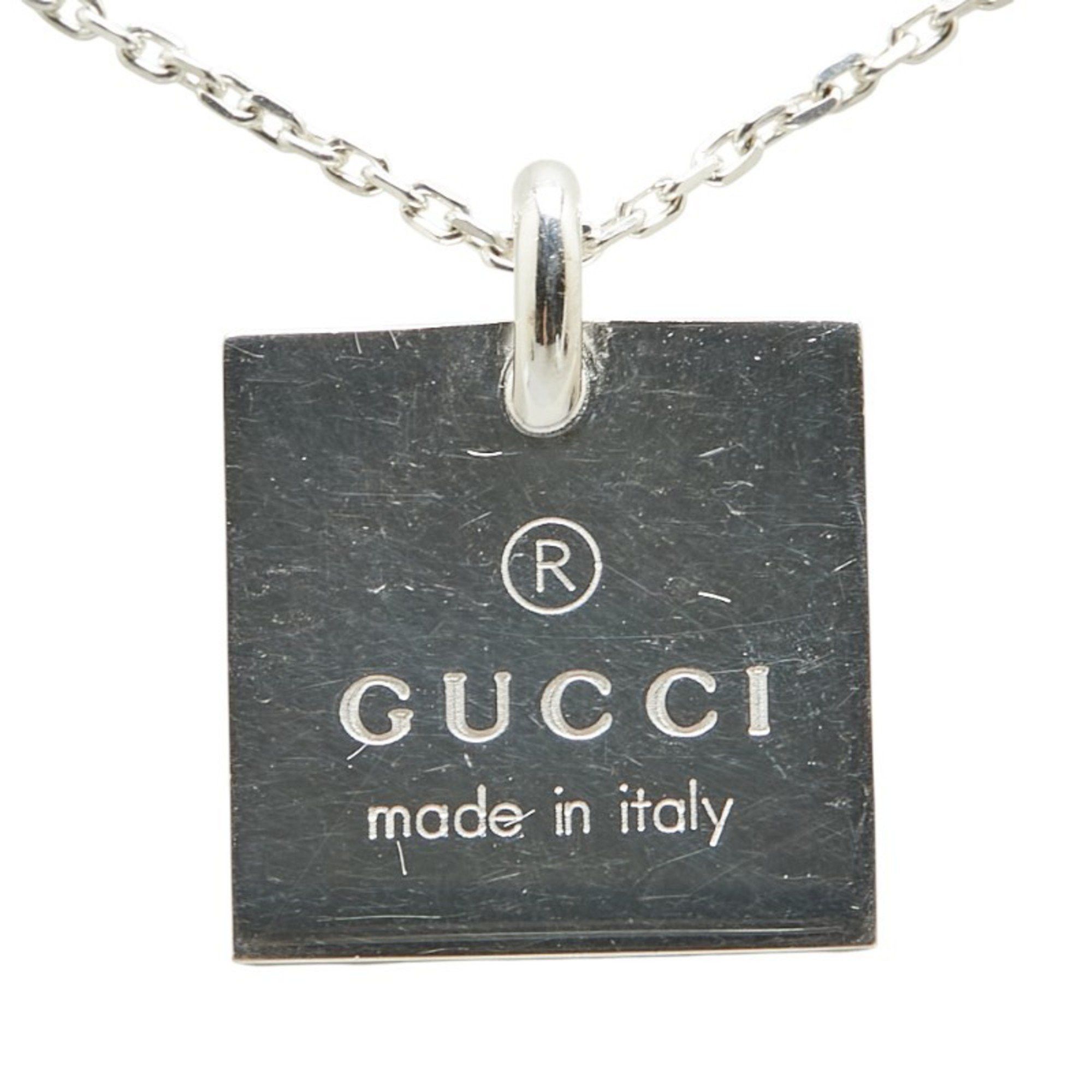 Gucci Gucci Square Plate Necklace SV925 Silver Women's GUCCI Size ONE SIZE - 2 Thumbnail