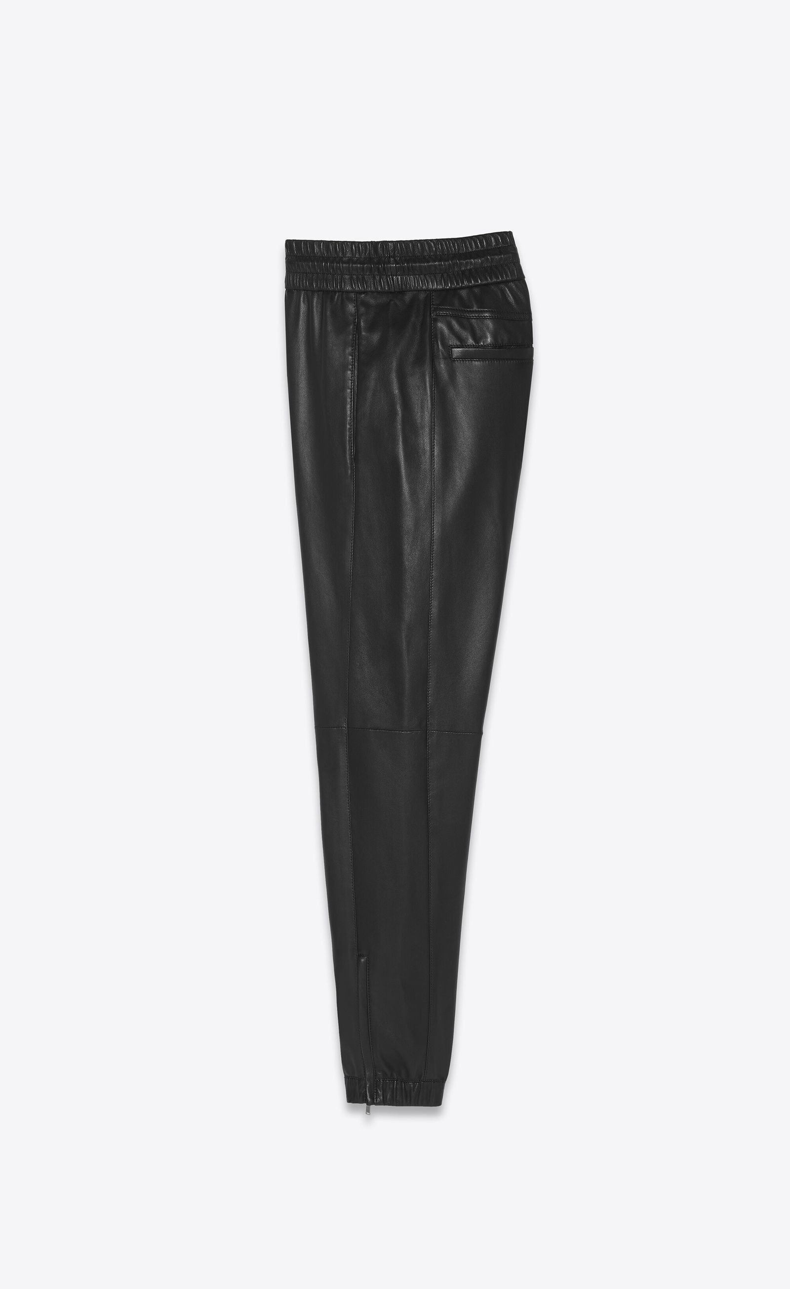 Saint Laurent Paris sweatpants in lambskin Size US 32 / EU 48 - 2 Thumbnail
