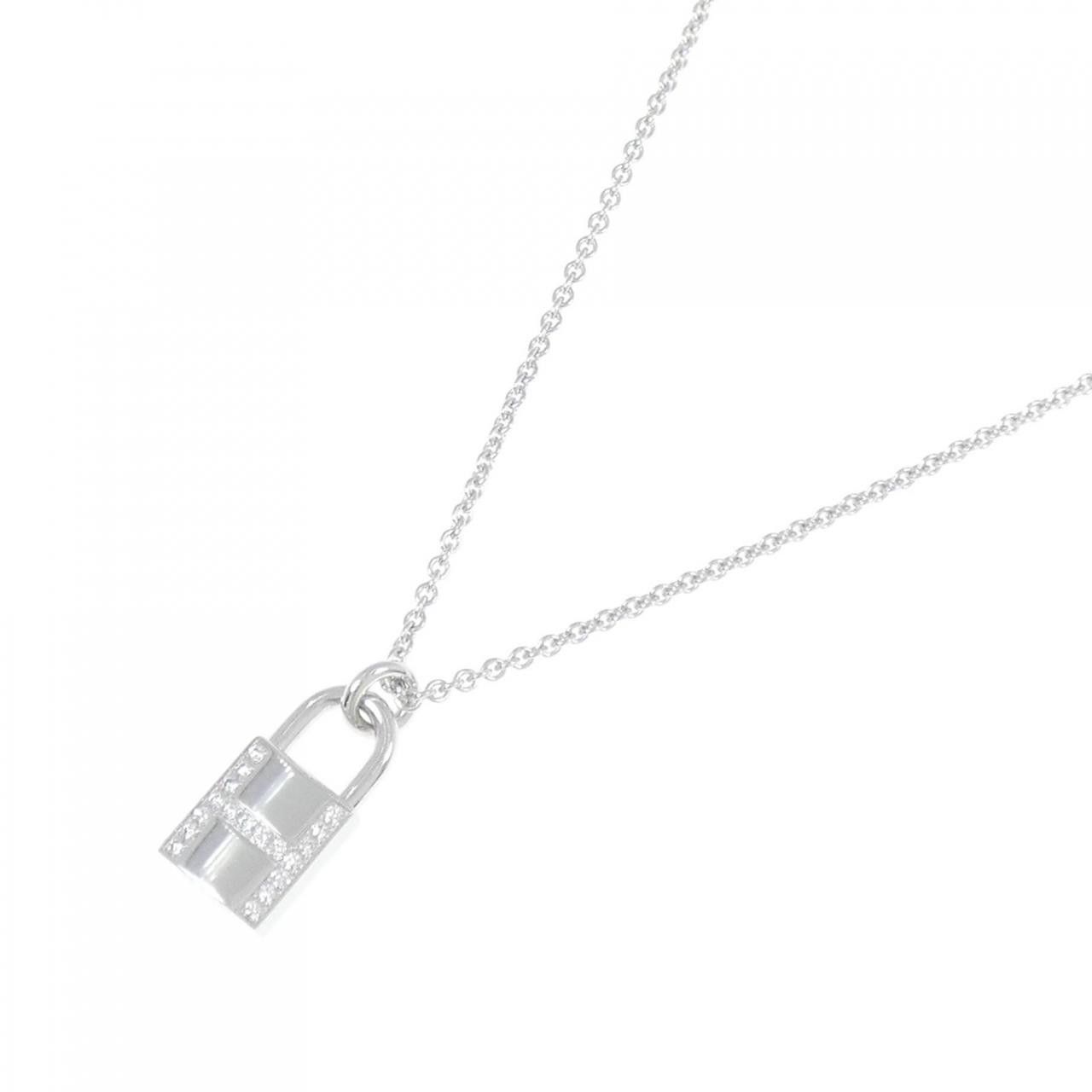 Hermes Hermes Hermes Amulette Cadena 750 White Gold Diamond Necklace Metal Necklace DUTY FREE for USA Size ONE SIZE - 2 Thumbnail