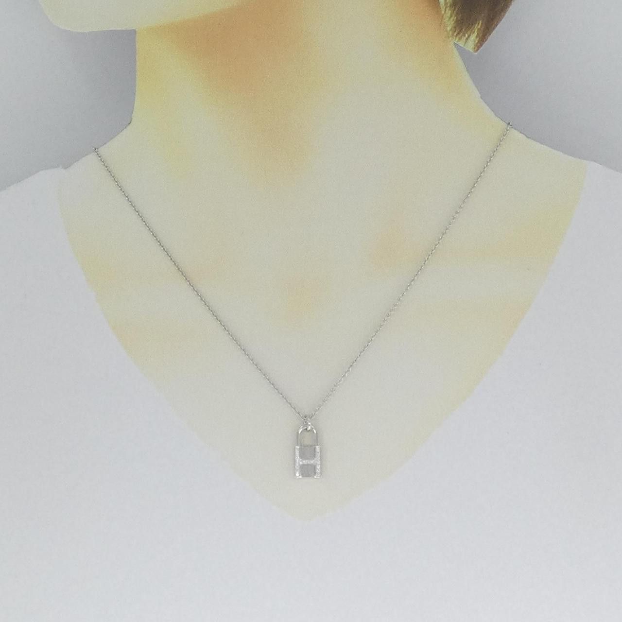 Hermes Hermes Hermes Amulette Cadena 750 White Gold Diamond Necklace Metal Necklace DUTY FREE for USA Size ONE SIZE - 6 Thumbnail