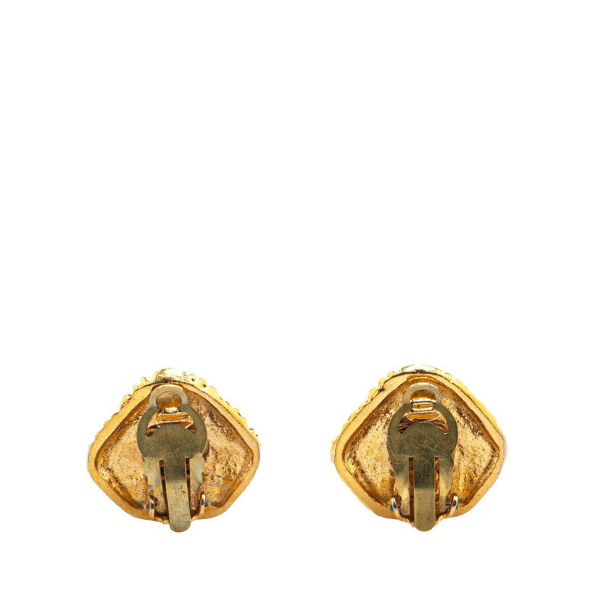 Chanel CHANEL Vintage Earrings, Gold Plated, Women's Size ONE SIZE - 2 Thumbnail