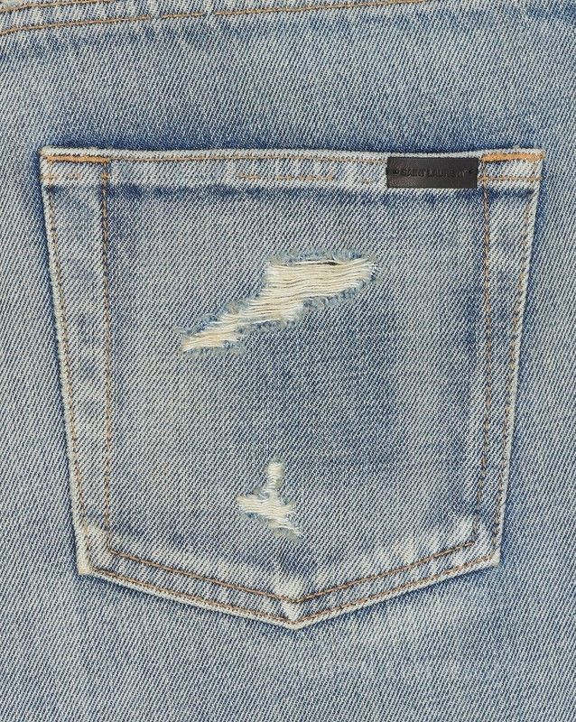Saint Laurent Paris mid-waist jeans in melrose blue denim Size US 33 - 4 Thumbnail