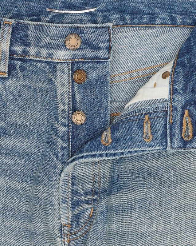 Saint Laurent Paris mid-waist jeans in melrose blue denim Size US 33 - 3 Thumbnail