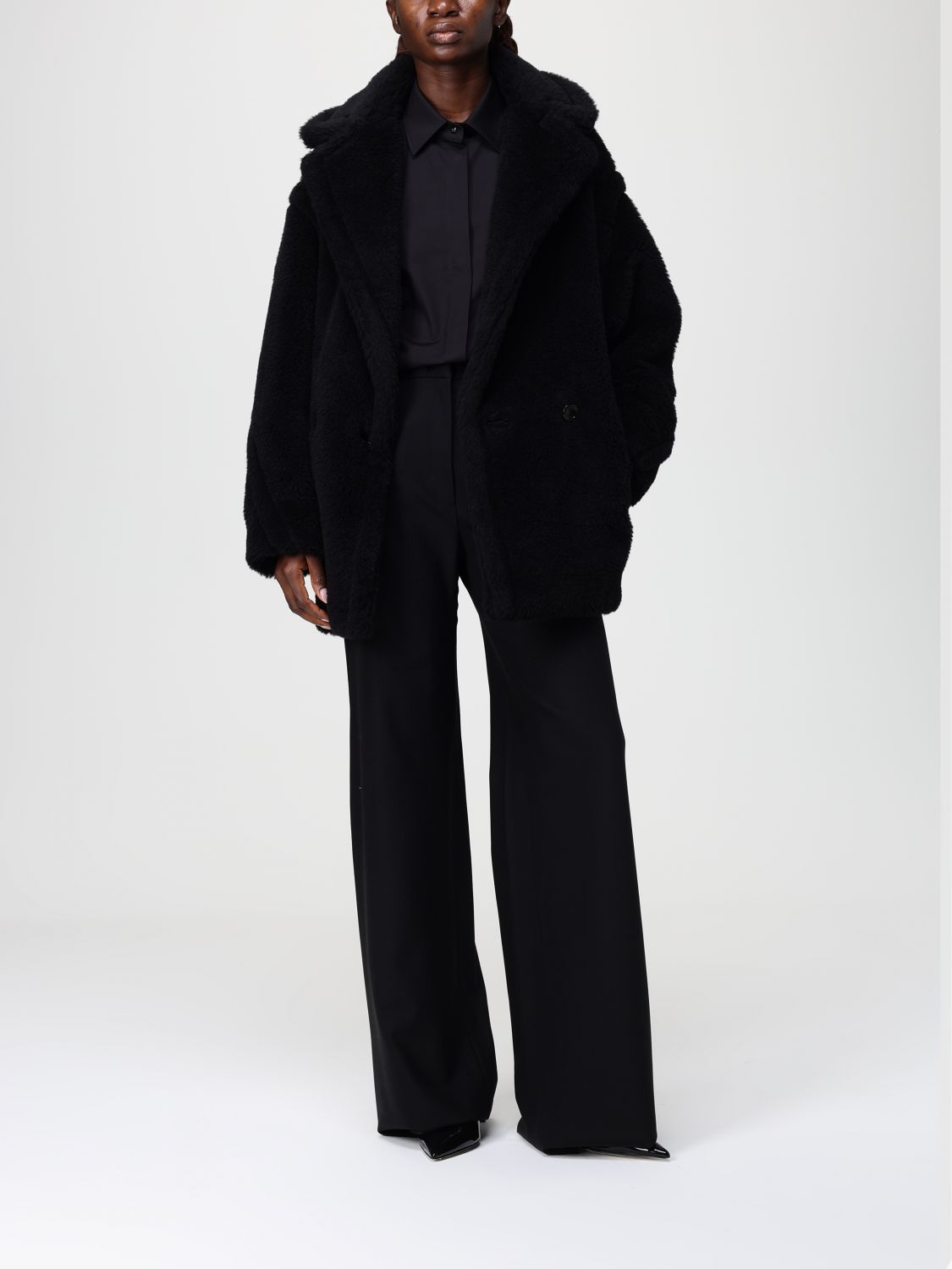 Max Mara Max Mara Shirt Woman Black Size L / US 10 / IT 46 - 2 Thumbnail
