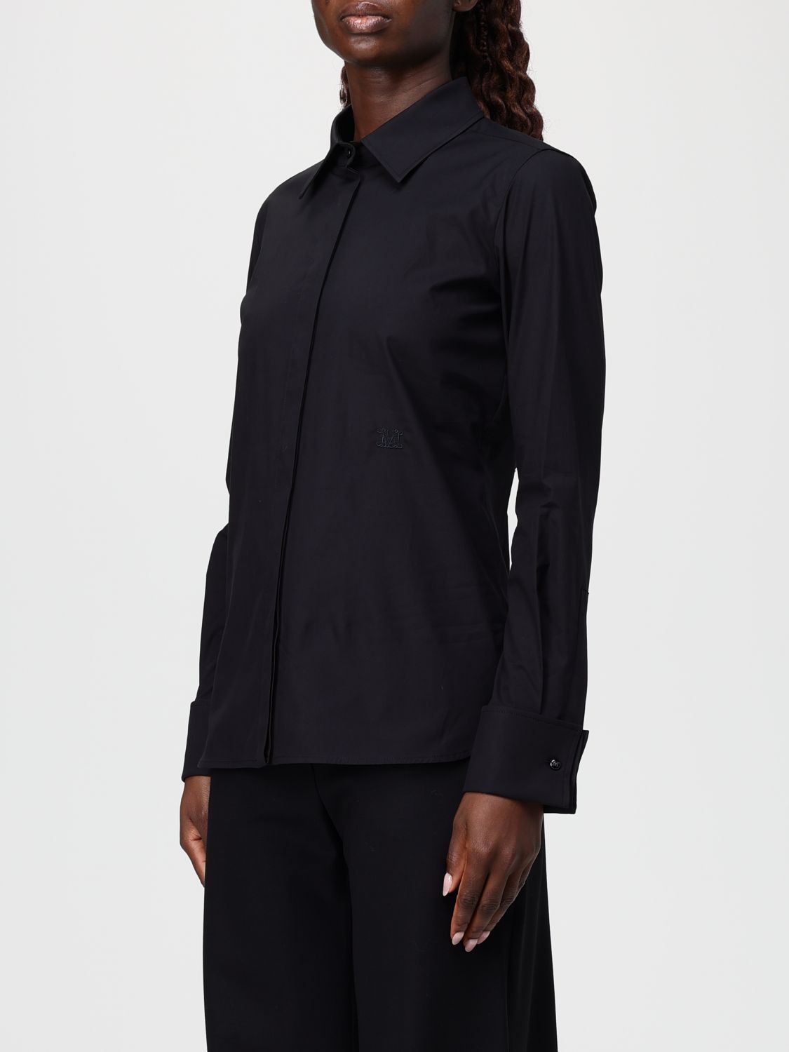 Max Mara Max Mara Shirt Woman Black Size L / US 10 / IT 46 - 4 Thumbnail
