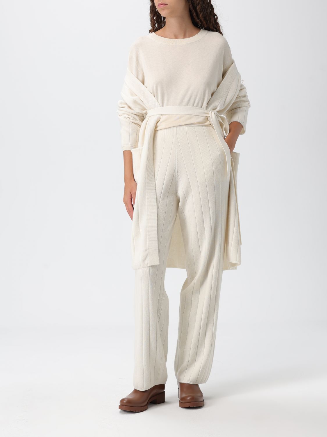 Max Mara Max Mara Sweater Woman White Size S / US 4 / IT 40 - 2 Thumbnail
