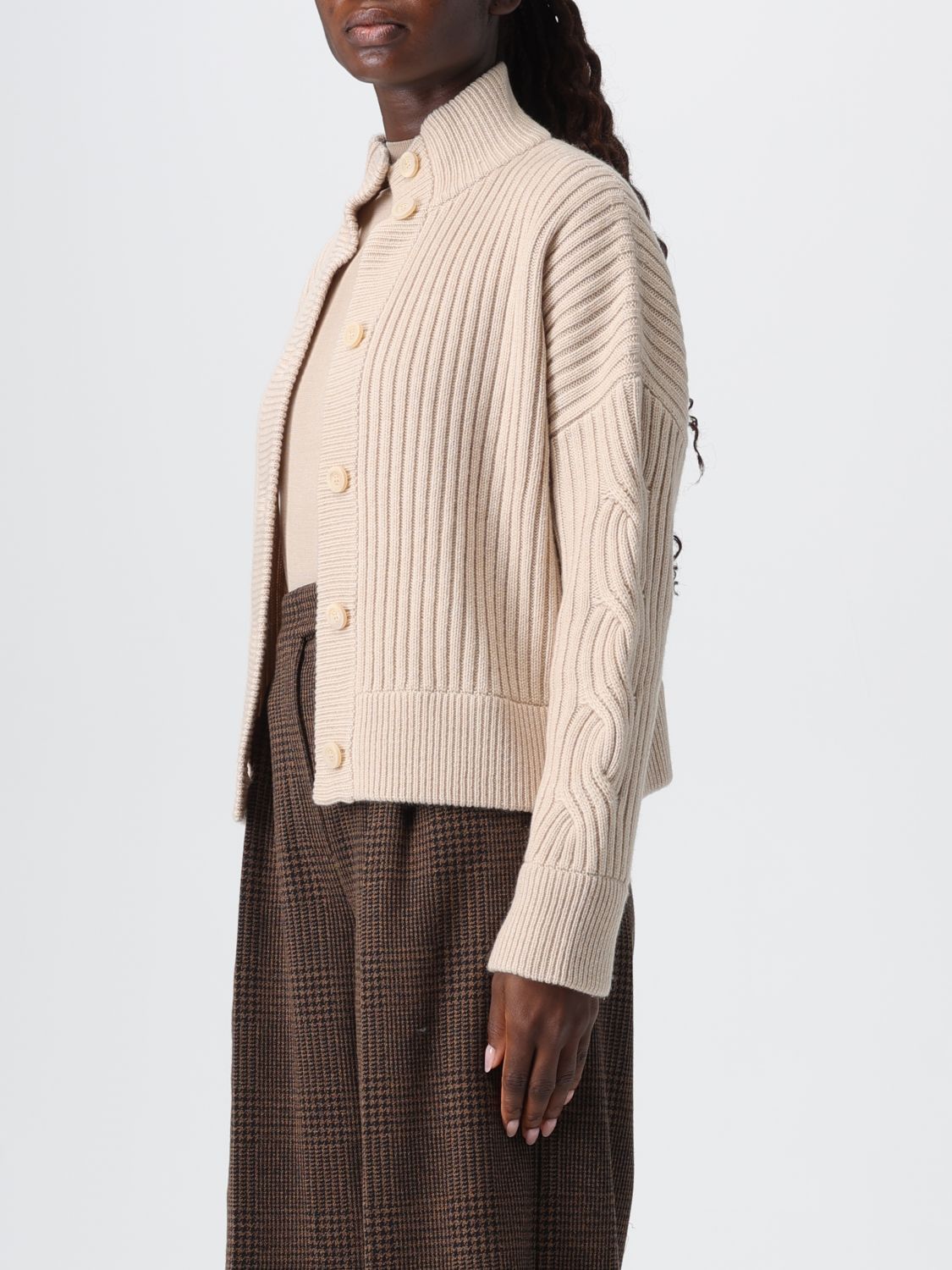 Max Mara Max Mara Sweater Woman Beige Size L / US 10 / IT 46 - 4 Thumbnail
