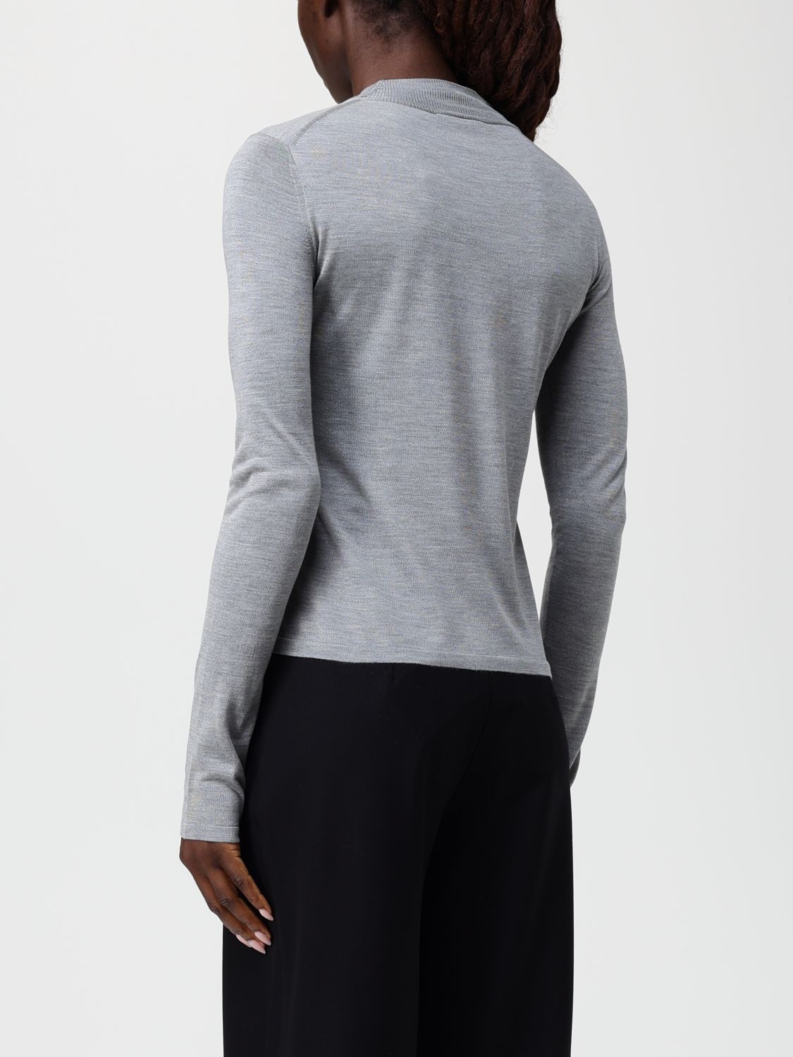 Max Mara Max Mara Sweater Woman Grey Size XL / US 12-14 / IT 48-50 - 3 Thumbnail