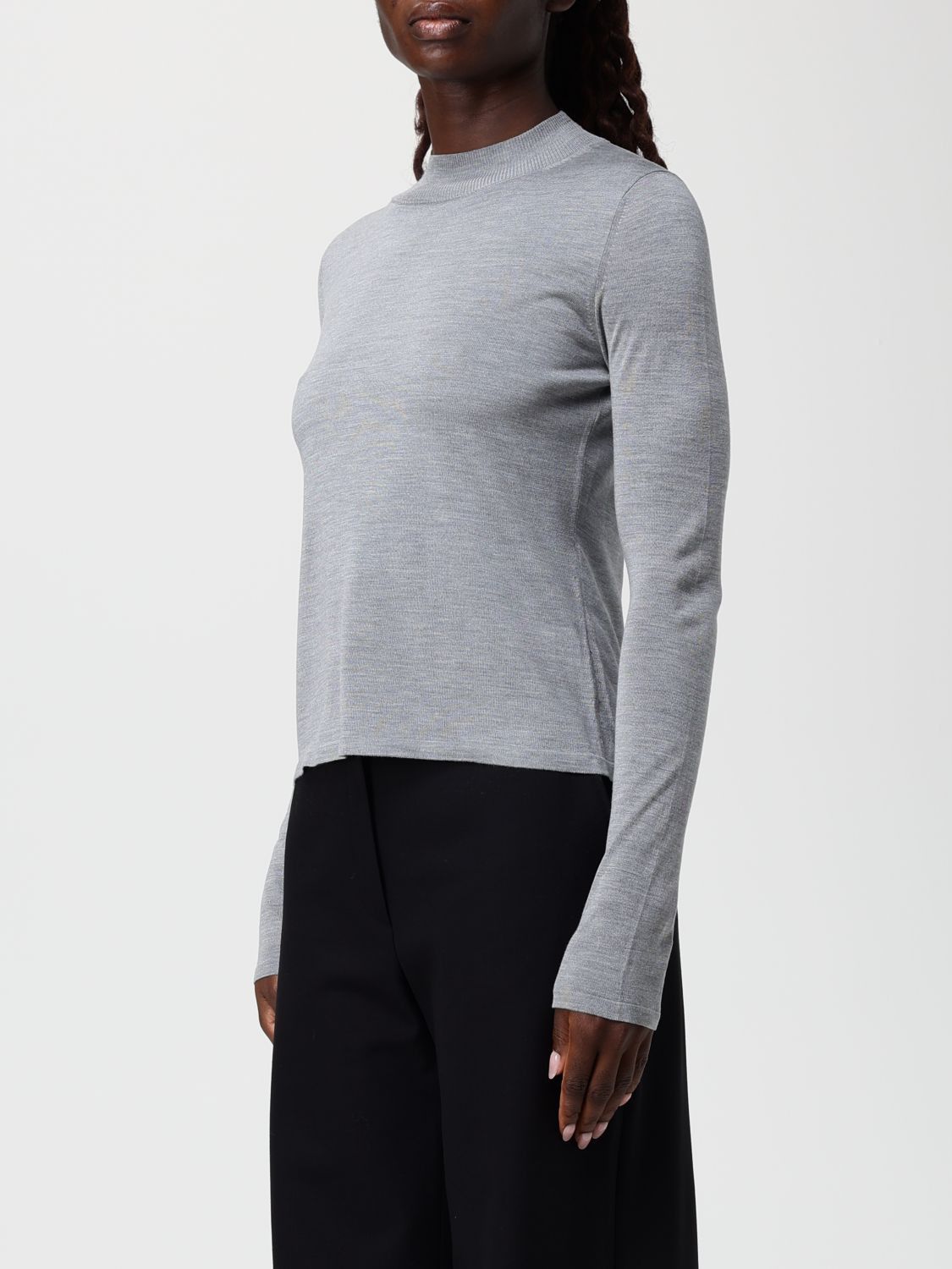 Max Mara Max Mara Sweater Woman Grey Size XL / US 12-14 / IT 48-50 - 4 Thumbnail