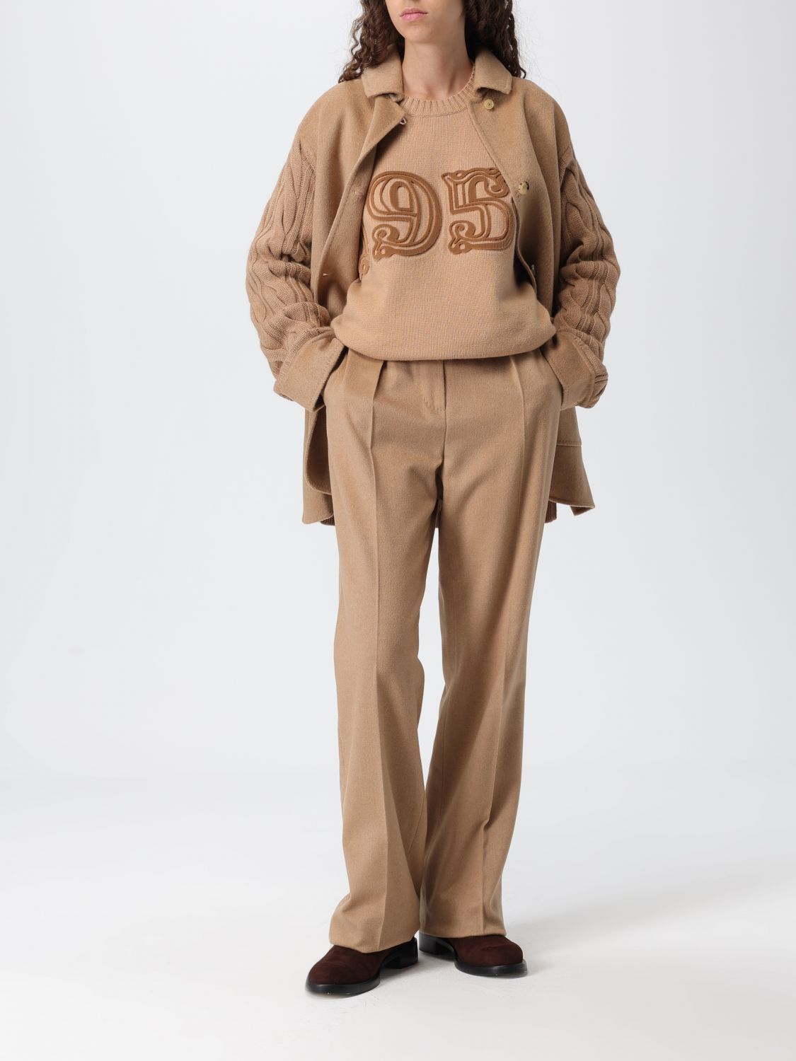Max Mara Max Mara Sweater Woman Camel Size S / US 4 / IT 40 - 2 Thumbnail