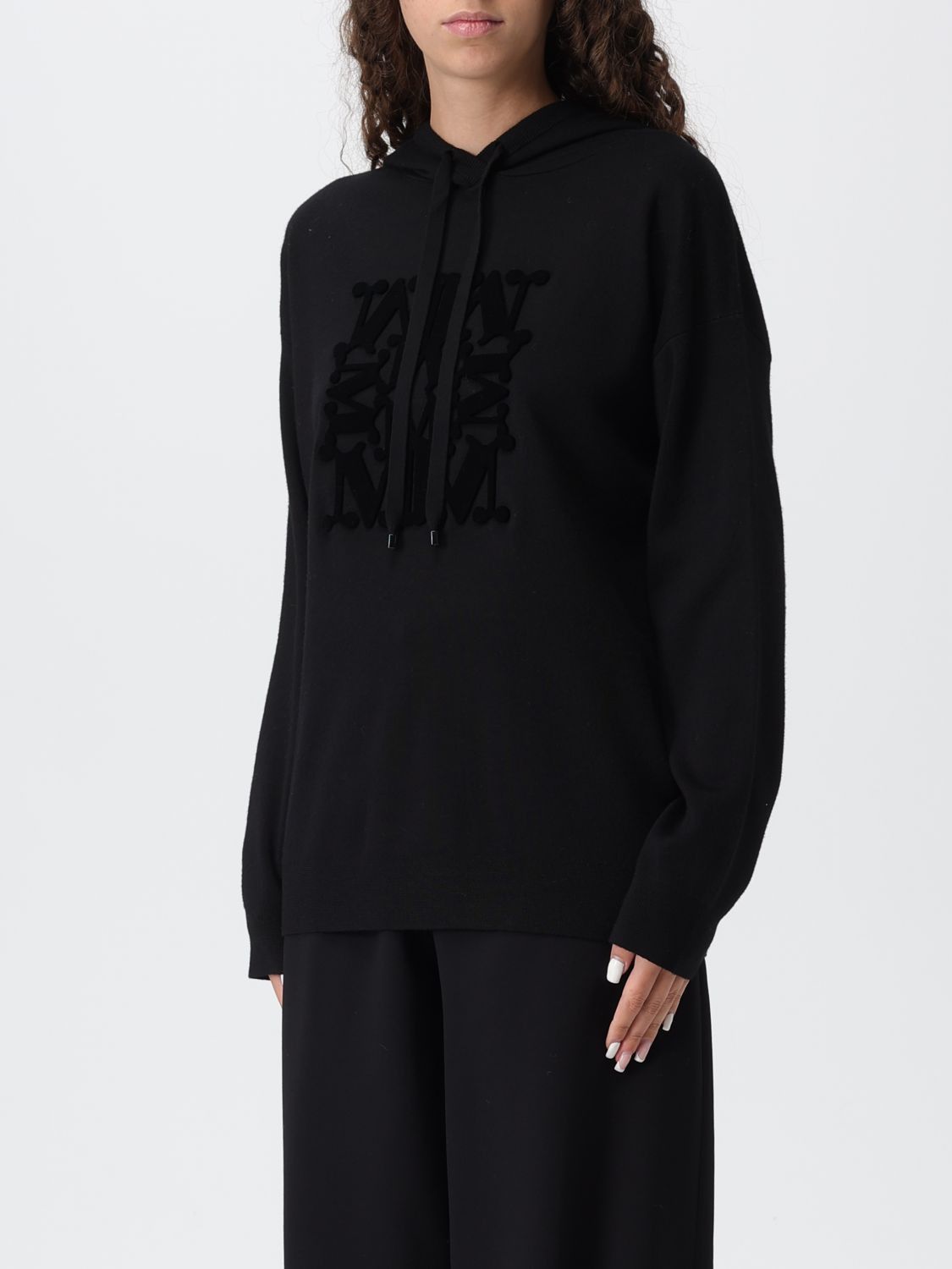Max Mara Max Mara Sweatshirt Woman Black Size XS / US 0-2 / IT 36-38 - 4 Thumbnail