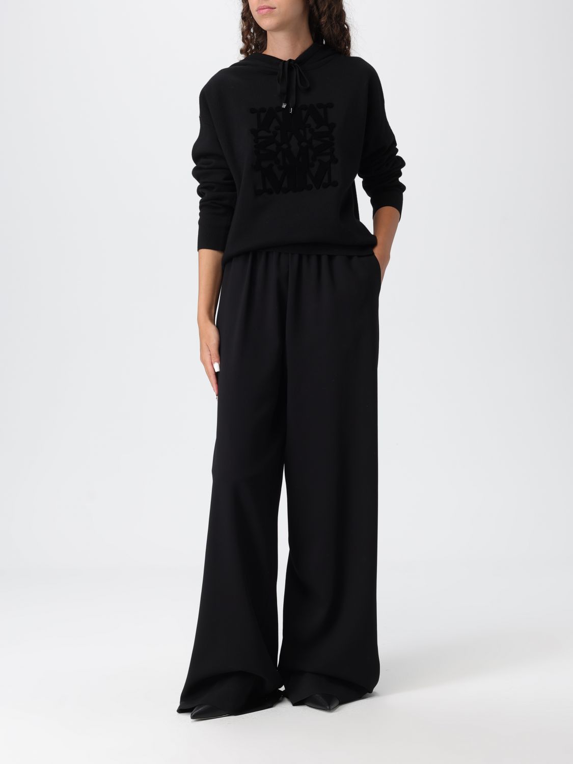 Max Mara Max Mara Sweatshirt Woman Black Size XS / US 0-2 / IT 36-38 - 2 Thumbnail