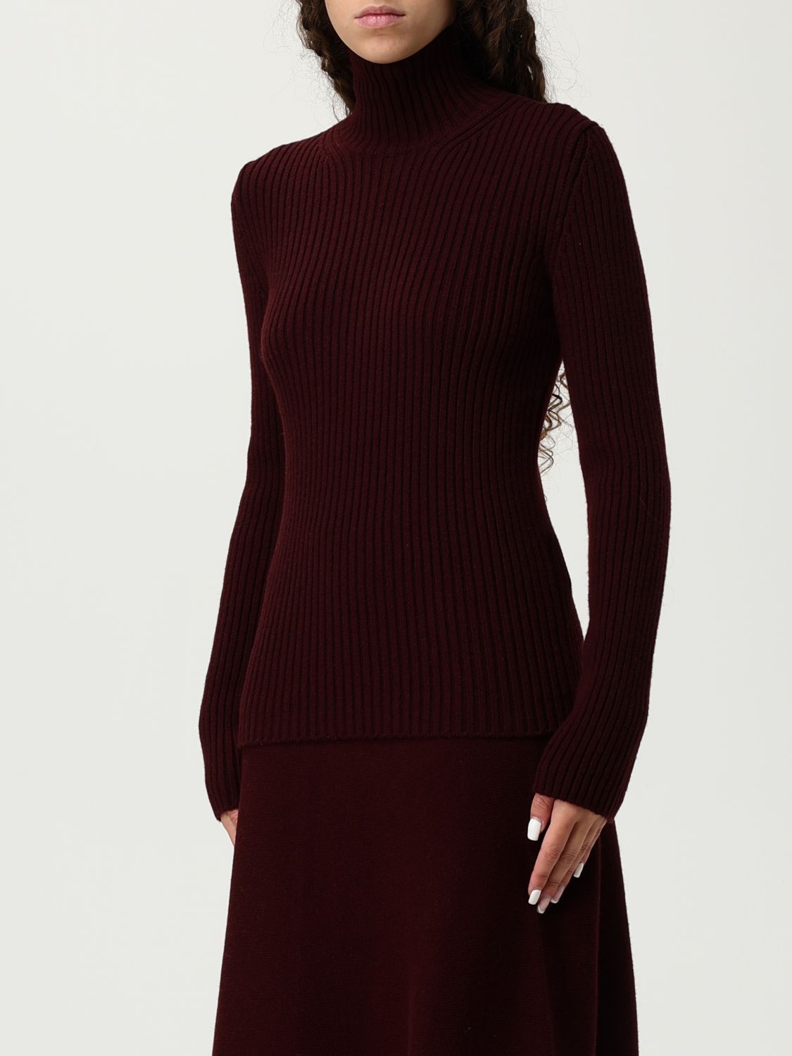 Max Mara Max Mara Sweater Woman Burgundy Size L / US 10 / IT 46 - 4 Thumbnail
