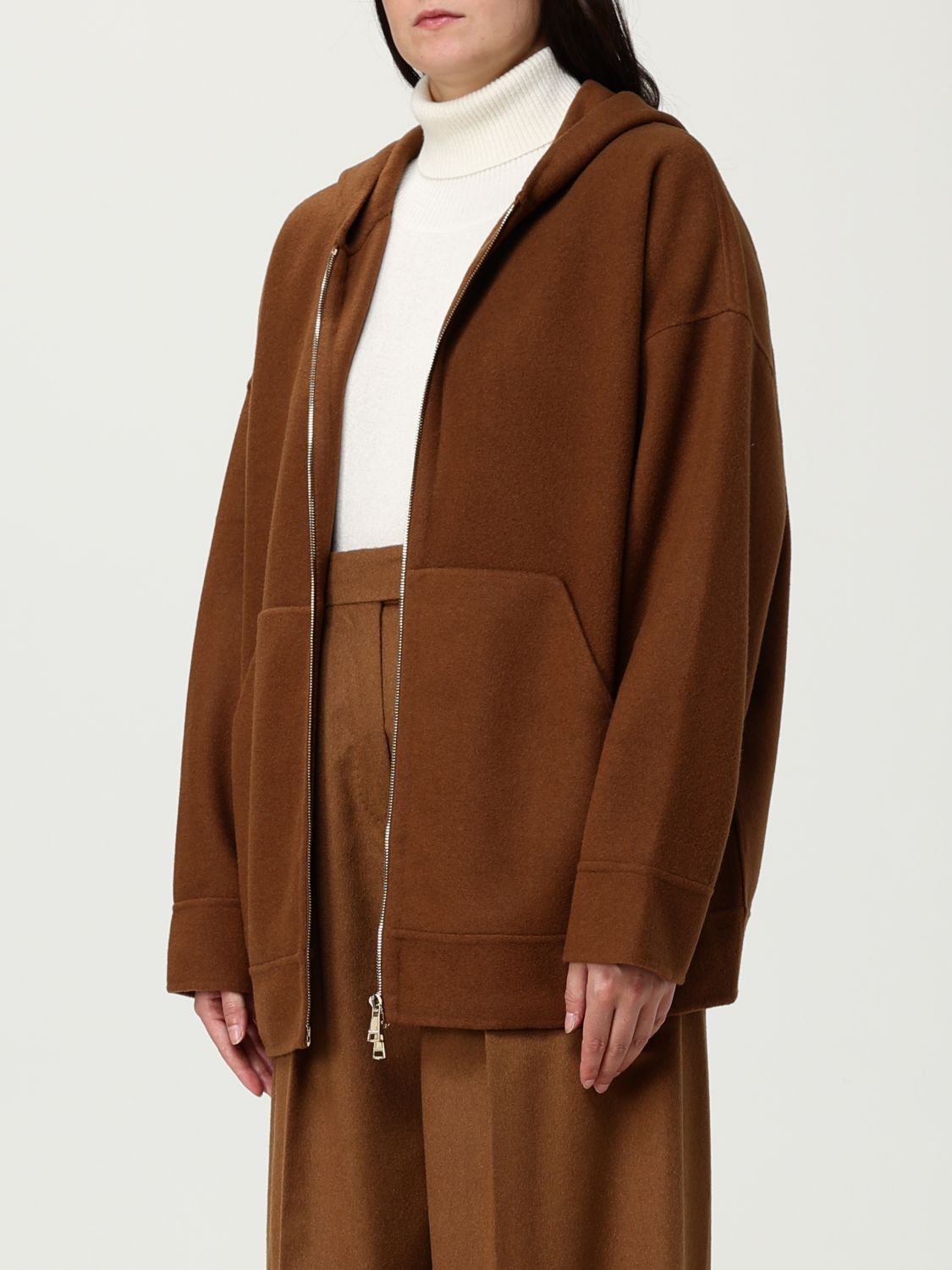 Max Mara Max Mara Sweatshirt Woman Leather Size S / US 4 / IT 40 - 4 Thumbnail
